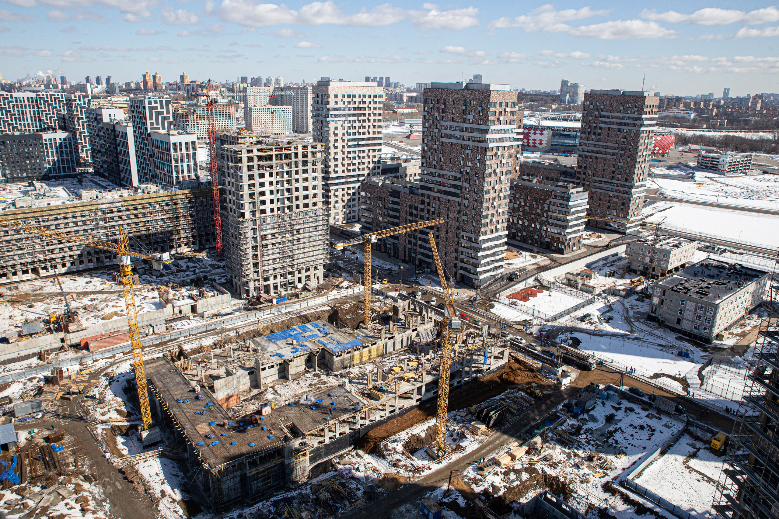 Этапы строительства. Рекламный коммерческий фотограф в Москве Владимир Лукьянов