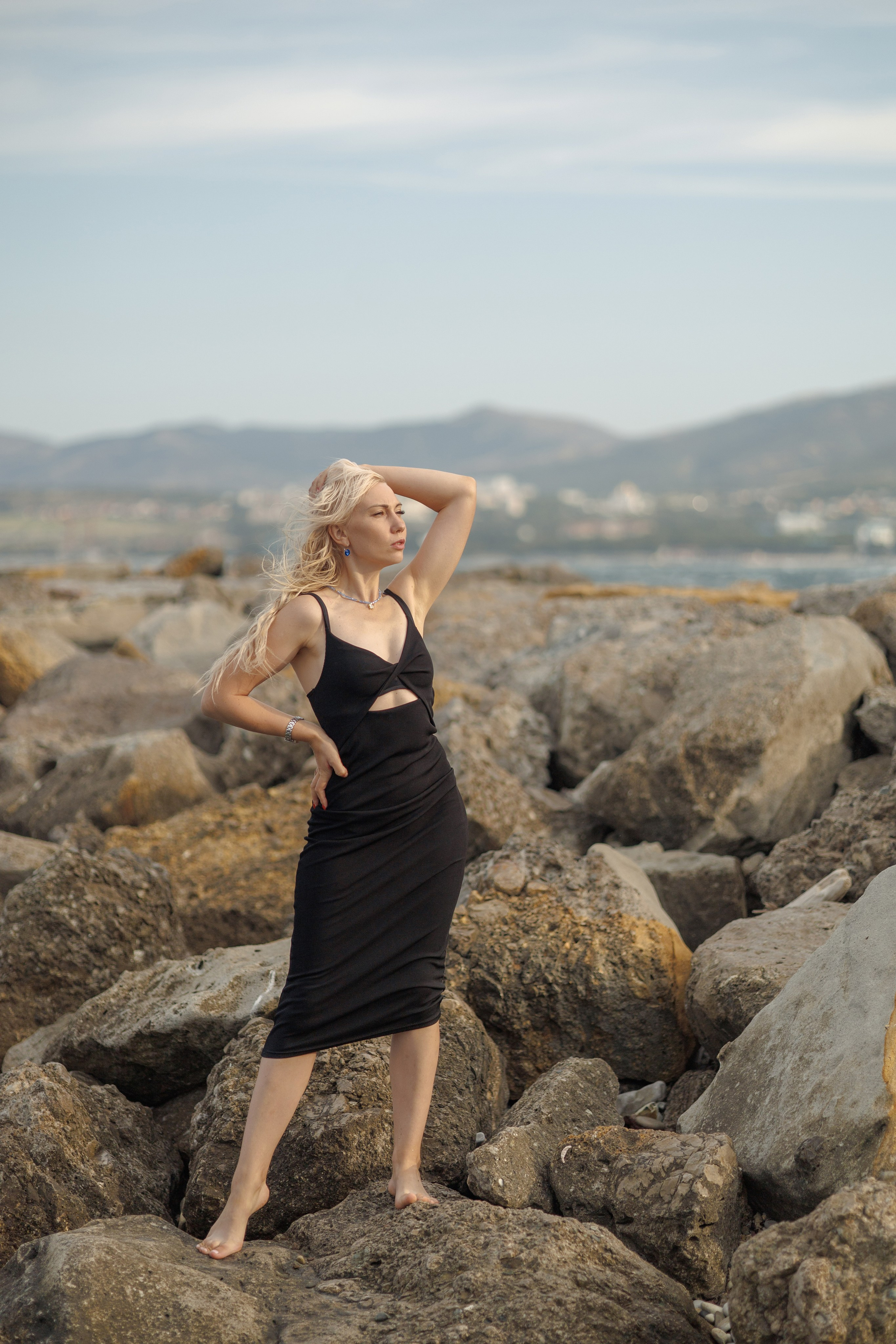 Ветреный рассвет на пляже Метрополь. Семейный и портретный фотограф в Геленджике Любовь Бодрова