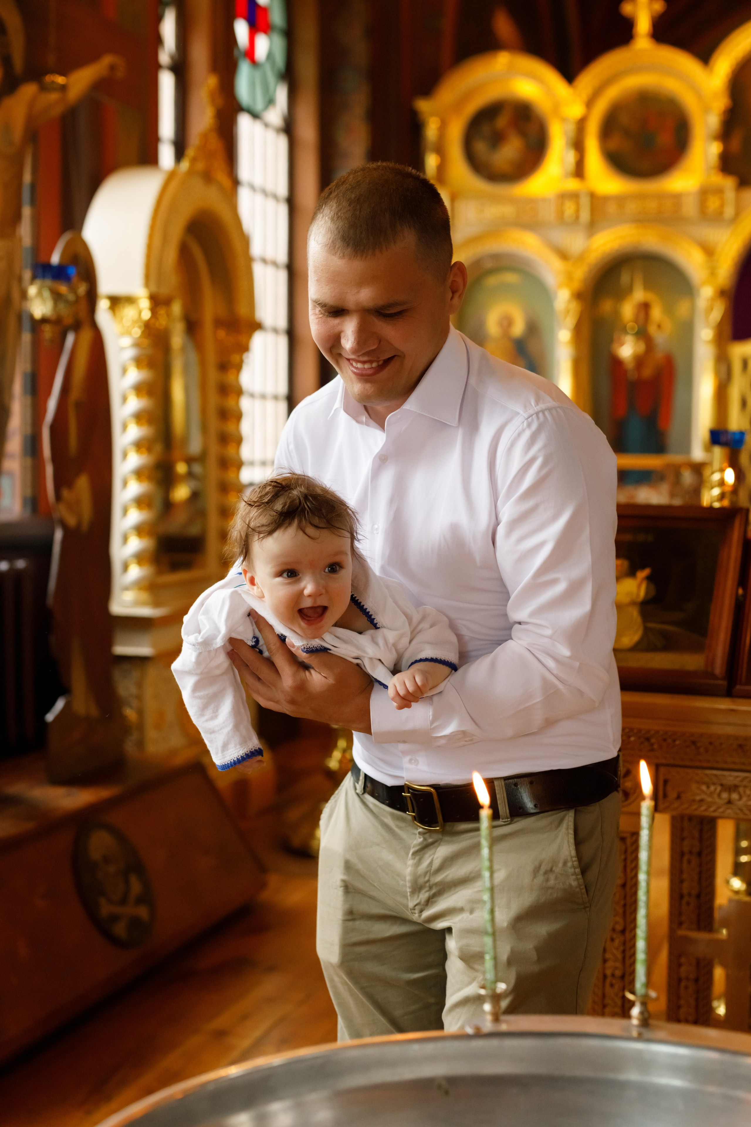 Крещение Николая. Семейный и детский фотограф в Краснодаре Элона Литвинова