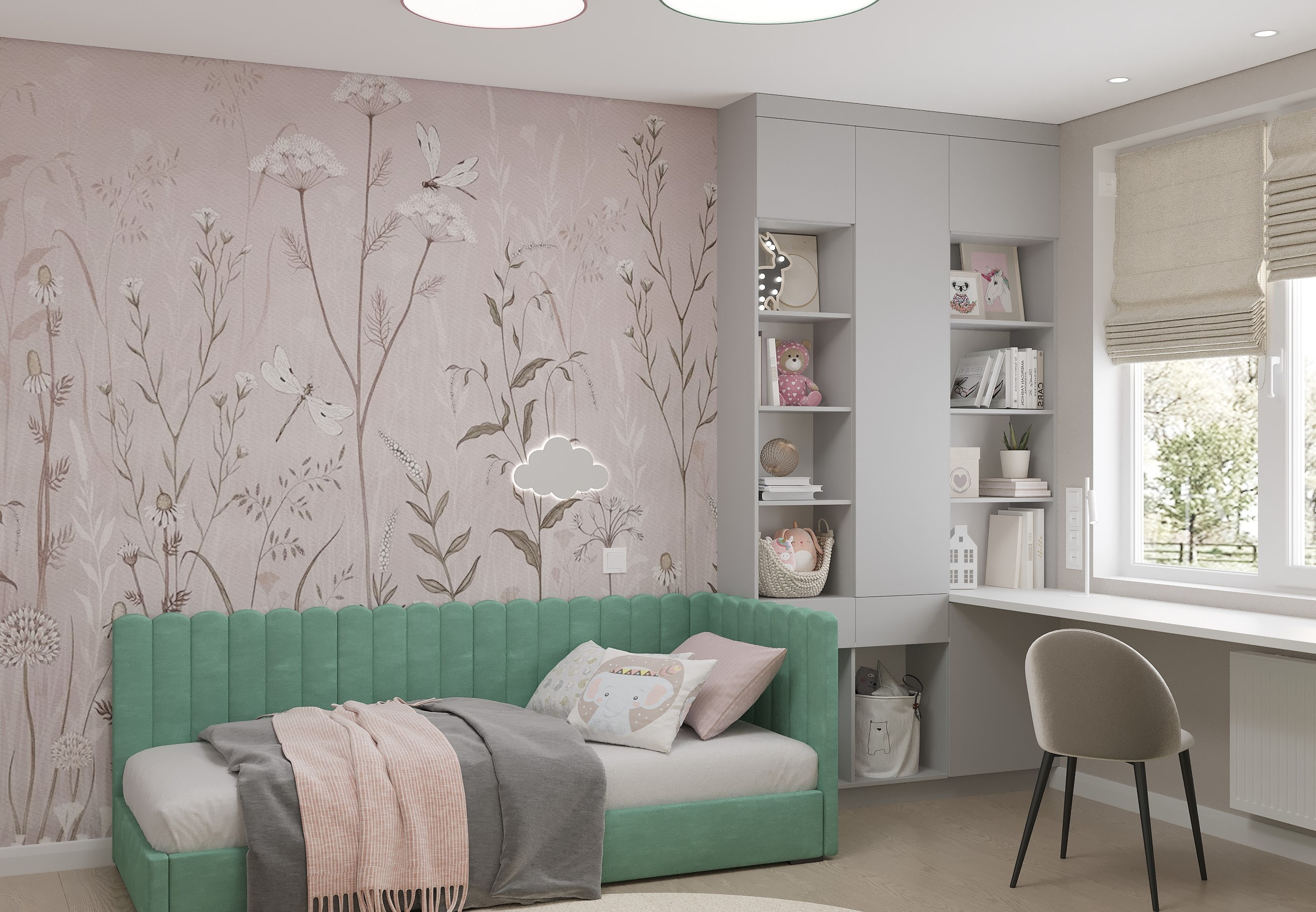 Квартира с зелеными акцентами г. Находка. Дизайн интерьера / Дизайн-проект / Лебедь Юлия