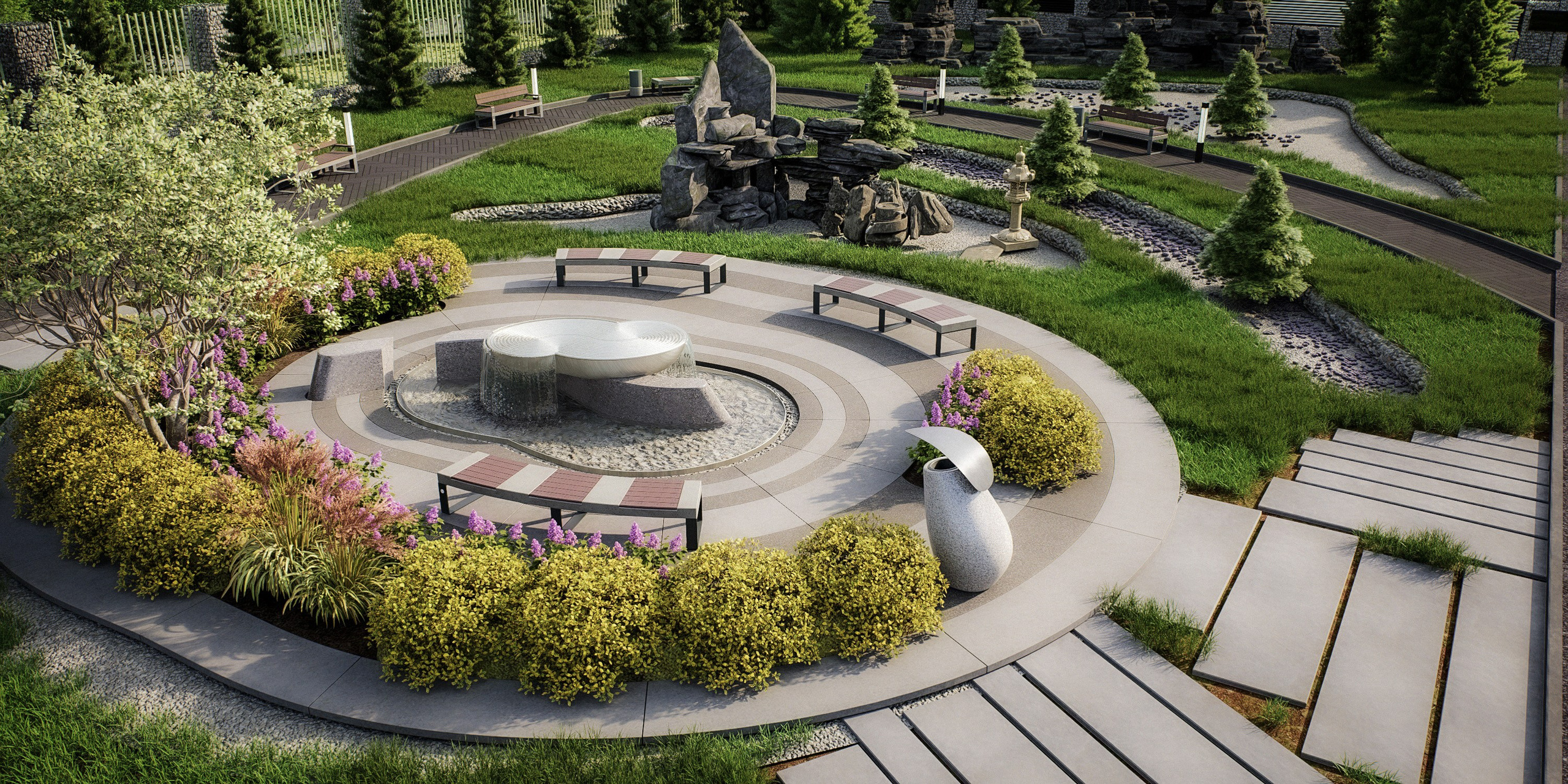 Сквер ГОК «Солнечный». Архитектурно-дизайнерское бюро ROOMS