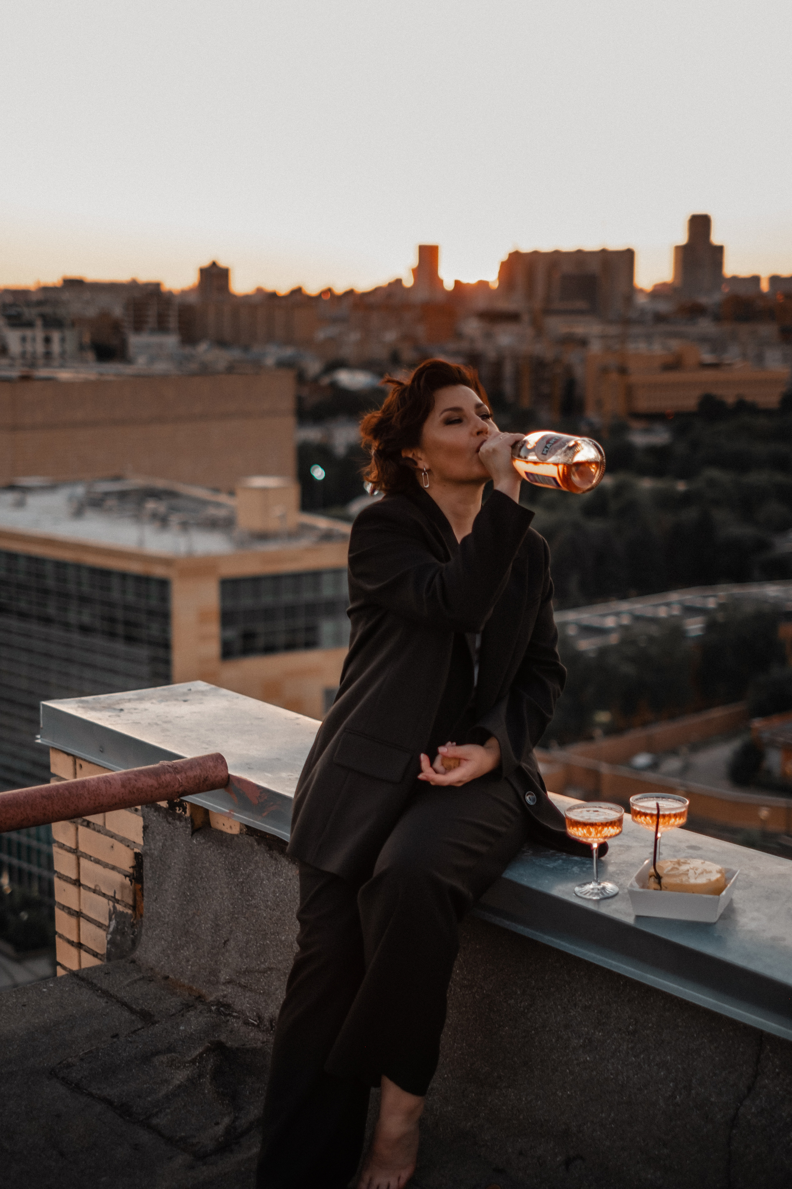 На крыше. Life style фотограф в Москве Ирина Кикина. Стильная фотосессия