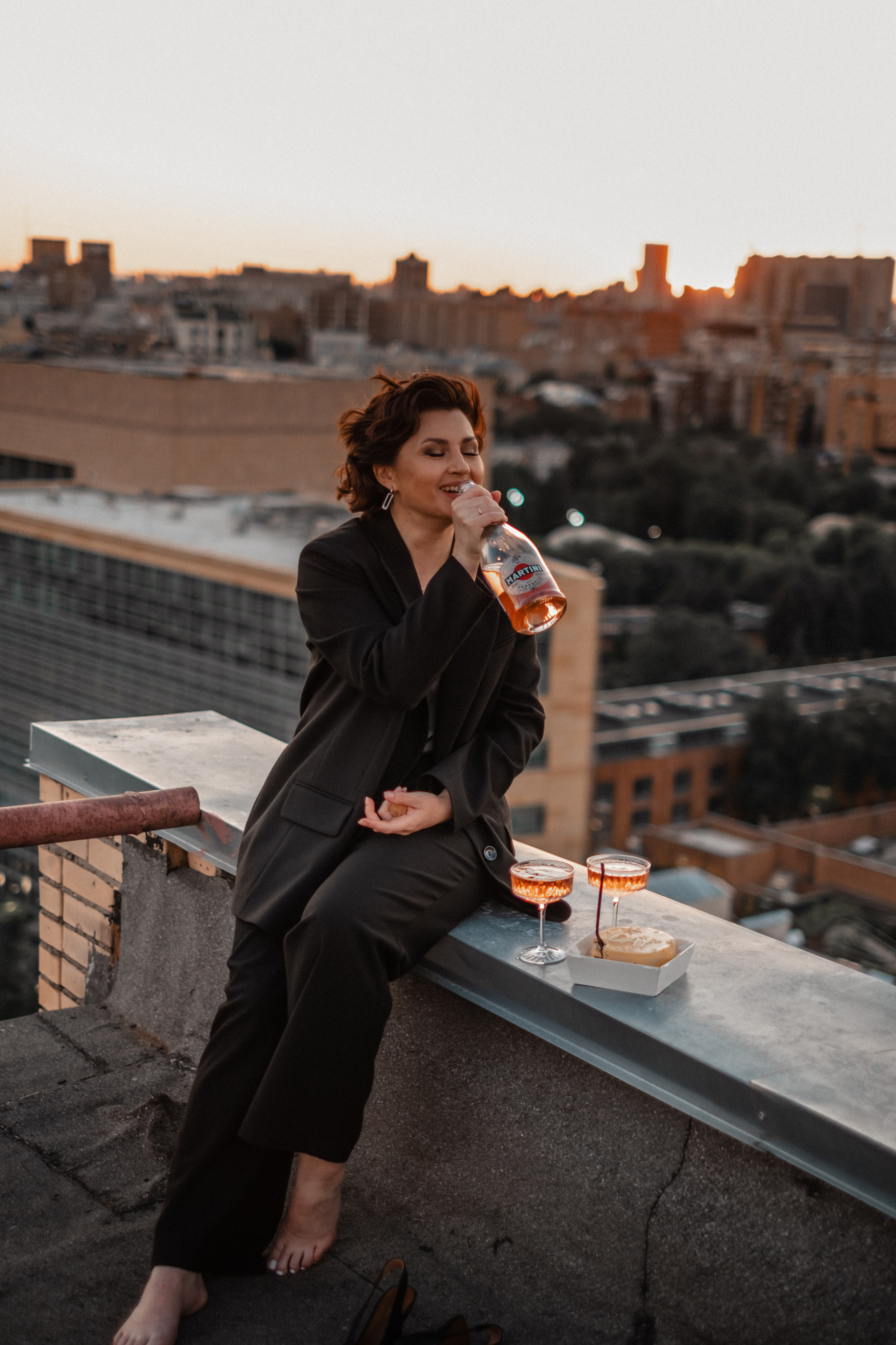 На крыше. Life style фотограф в Москве Ирина Кикина. Стильная фотосессия