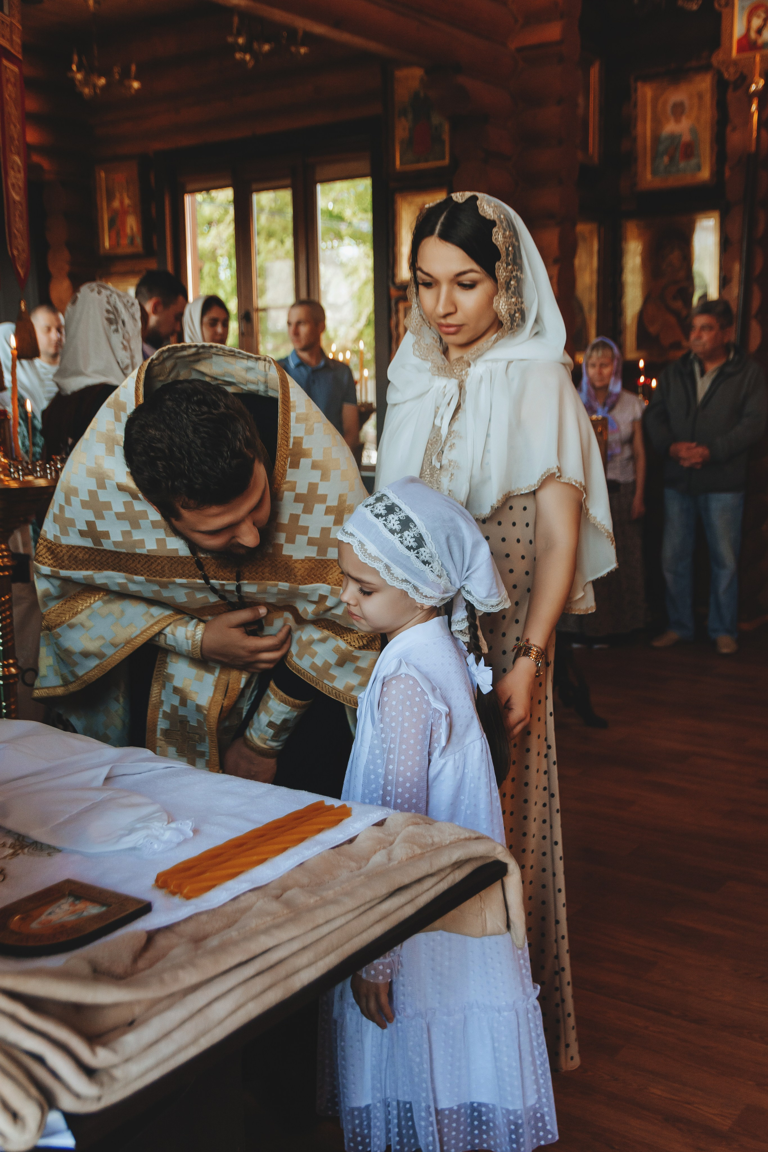 Фотосессия крещения Елизаветы. Семейный и детский фотограф Кущ Наташа