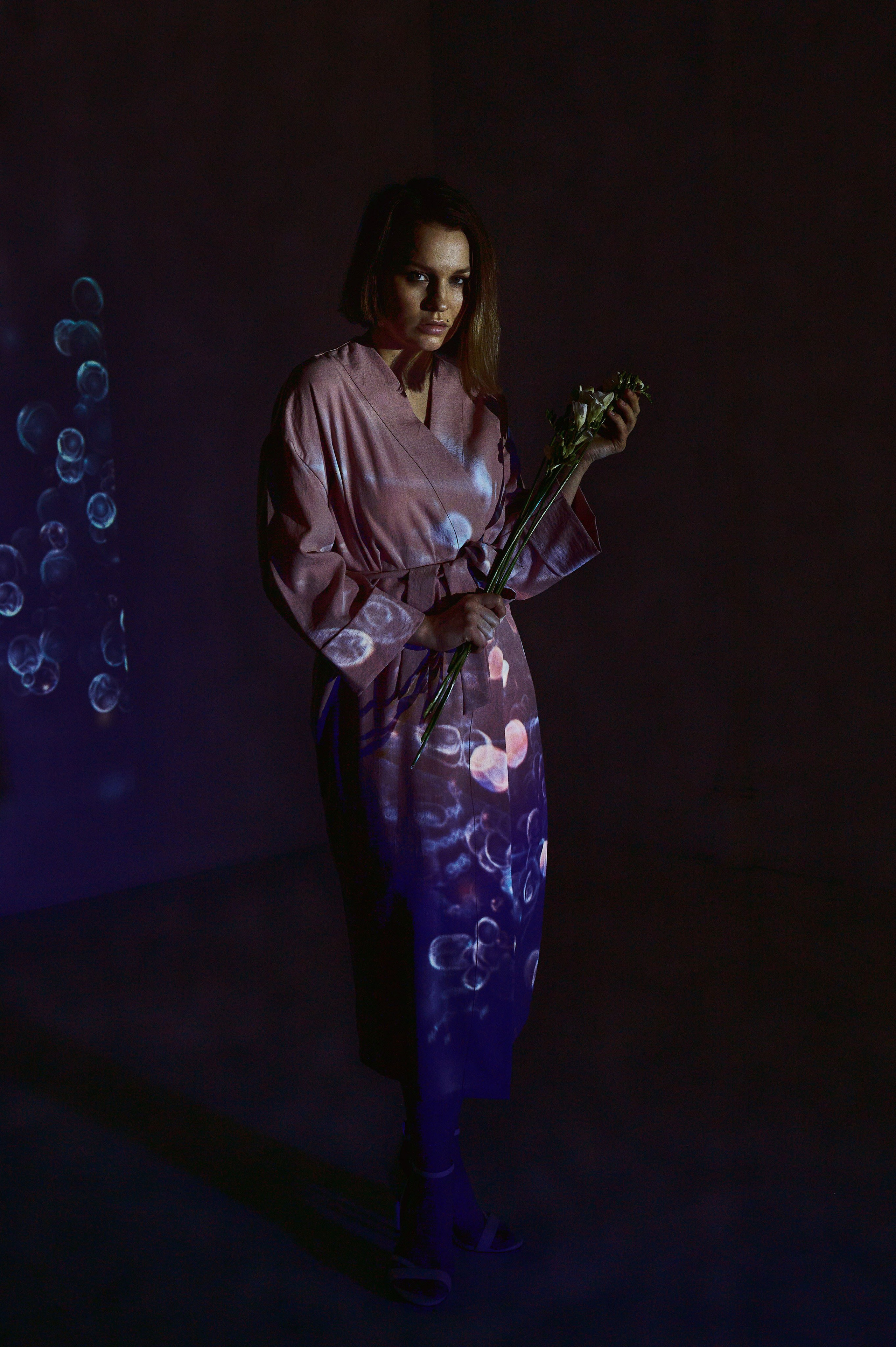 Фотосессия Ксении с проектором