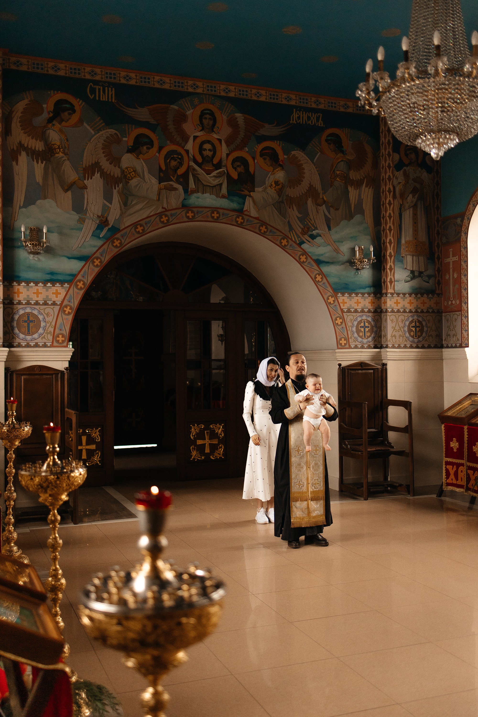 Таинство Крещения Михаила. Семейный фотограф в Краснодаре Храмова Анна