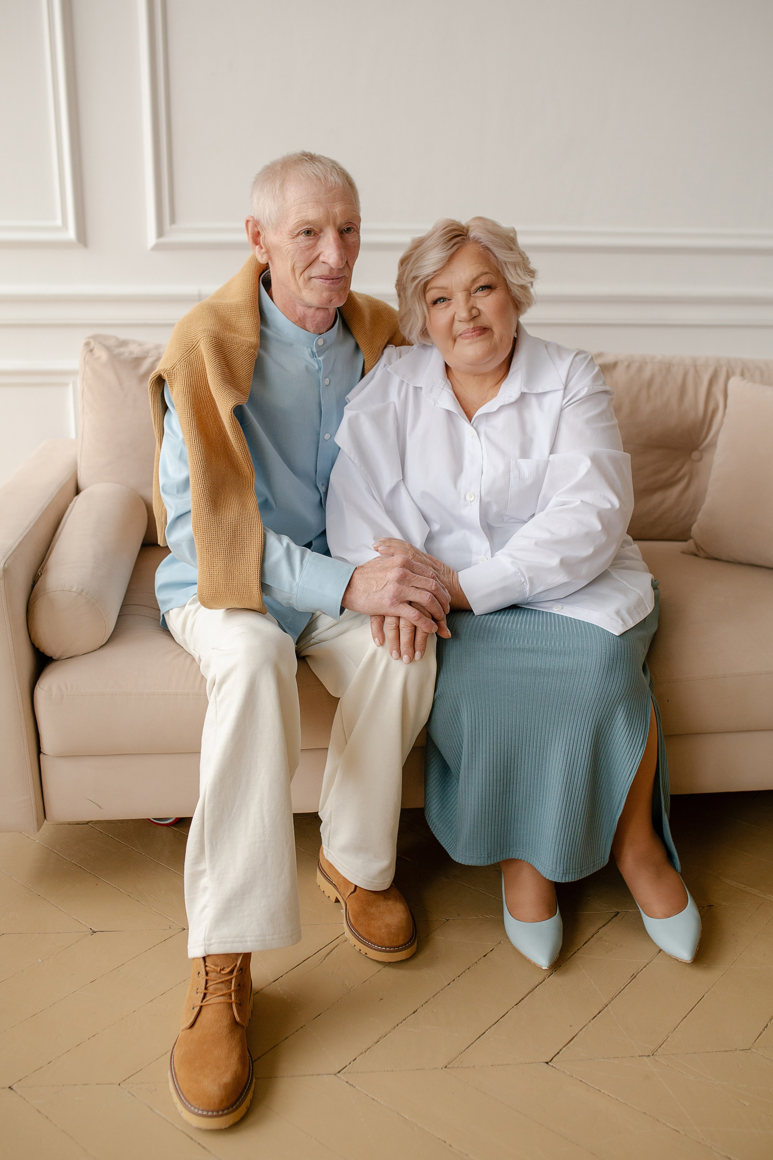 Фотосессия большой семьи в студии