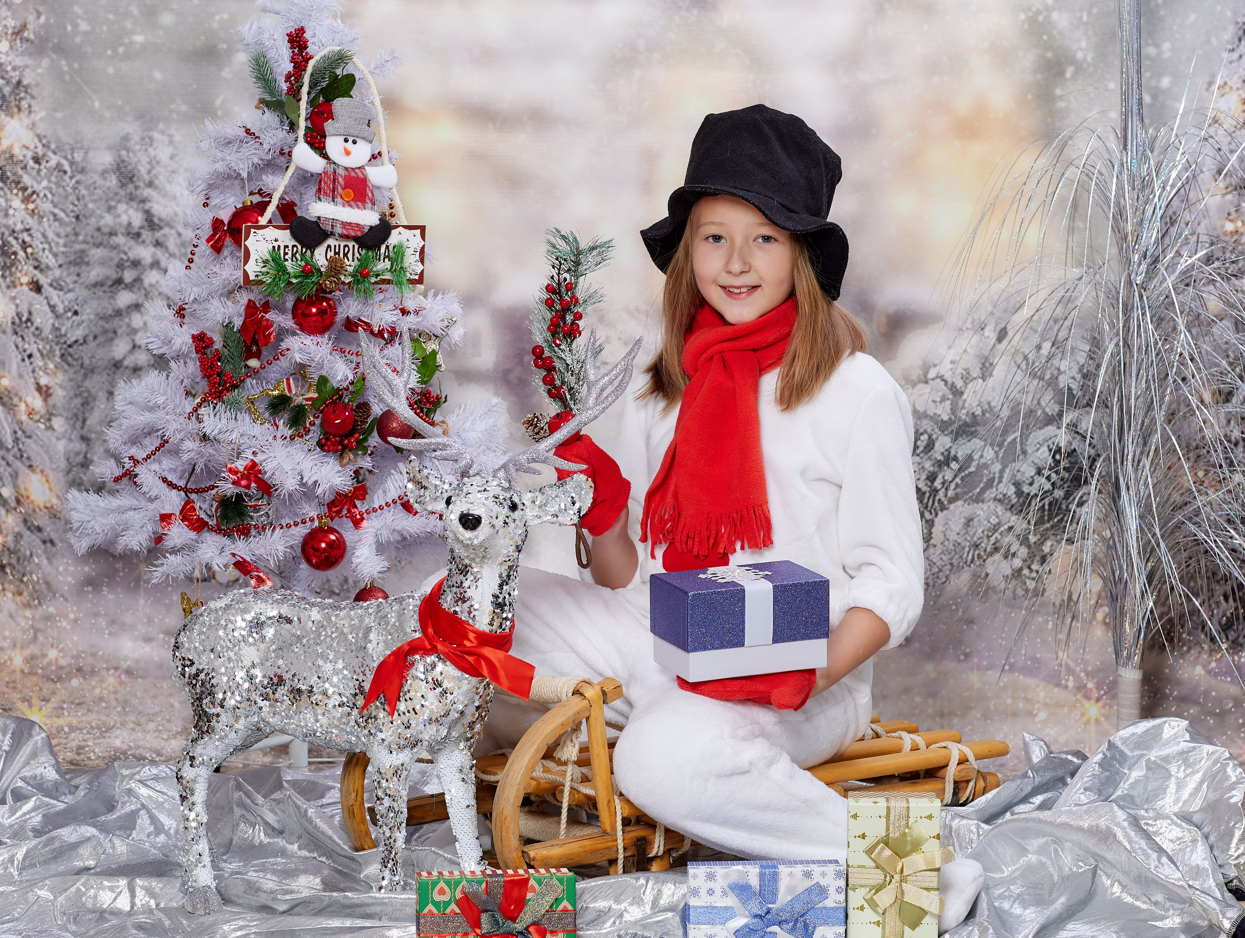 На санях. Детская выездная фотостудия