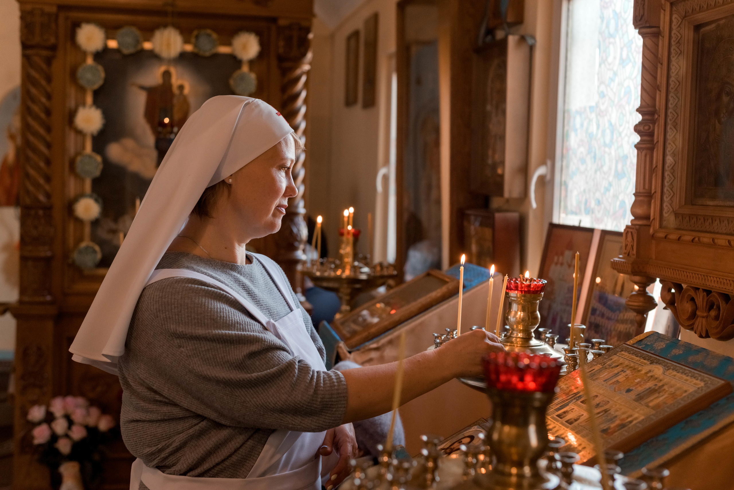 Репортажная съемка службы в Храме. Фотограф Юлия Кондратьева
