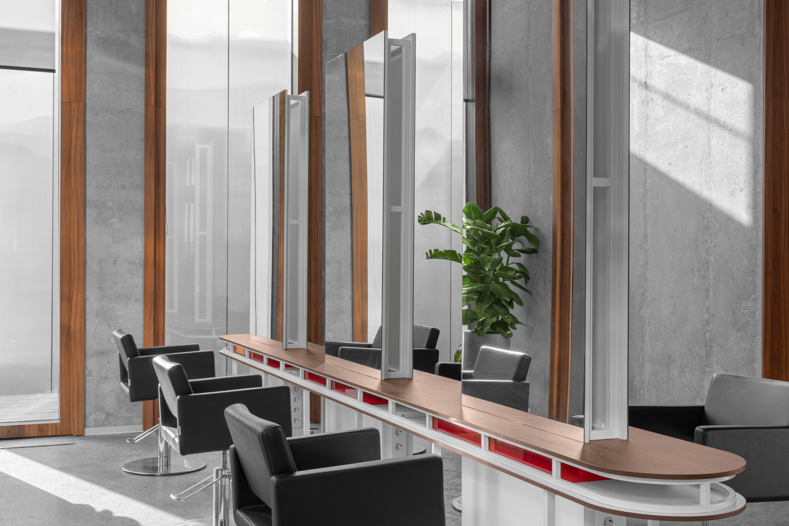 Парикмахерская K4 в Москве. Интерьерный фотограф в Нижнем Новгороде и Москве Владимир Гудков