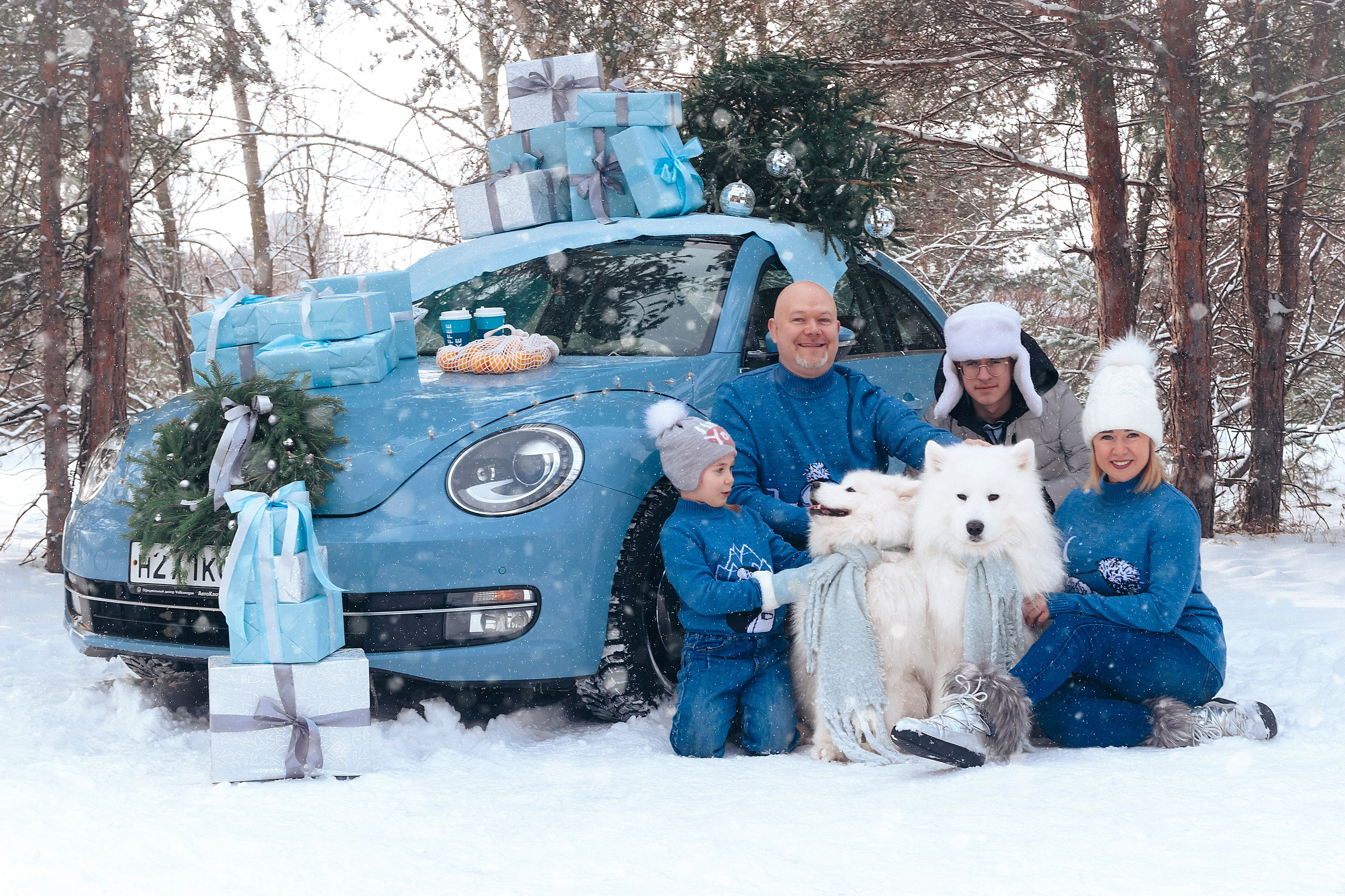 Новогодний голубой жук. Фотограф Ольга Бобб Нижний Новгород