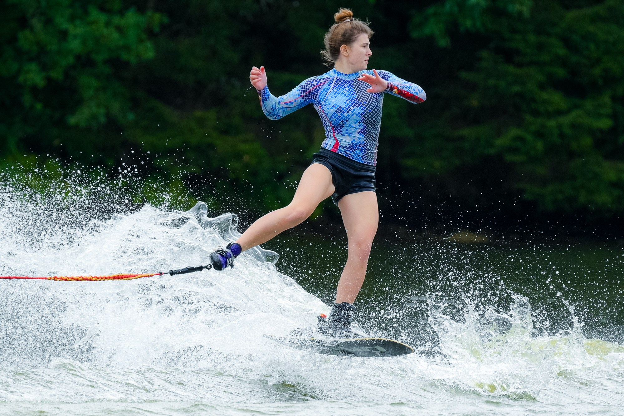Воднолыжный спорт: Чемпионат России. Елена Дружинина. Спортивный и репортажный фотограф