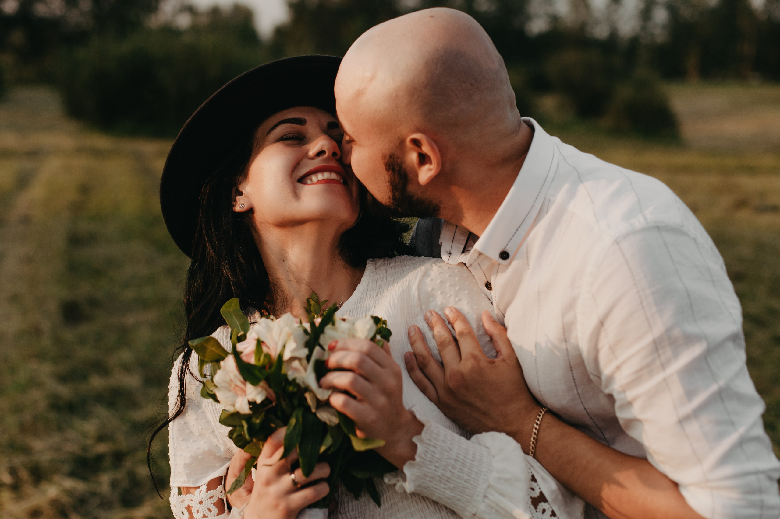 Свадебная лавстори на закате