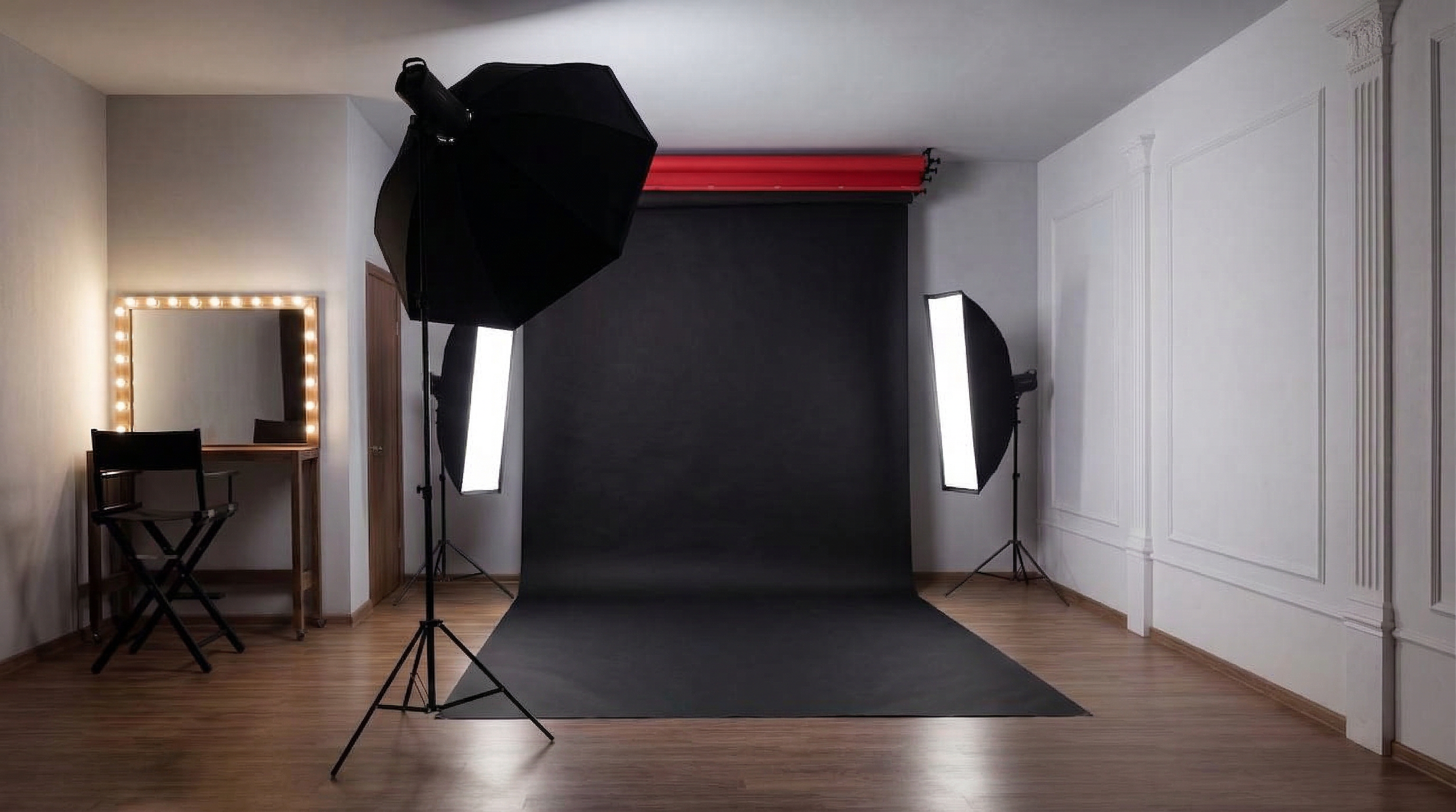 Фоны и гримерная. Фотостудия и видеостудия DF Studio. Фото, видео, подкасты