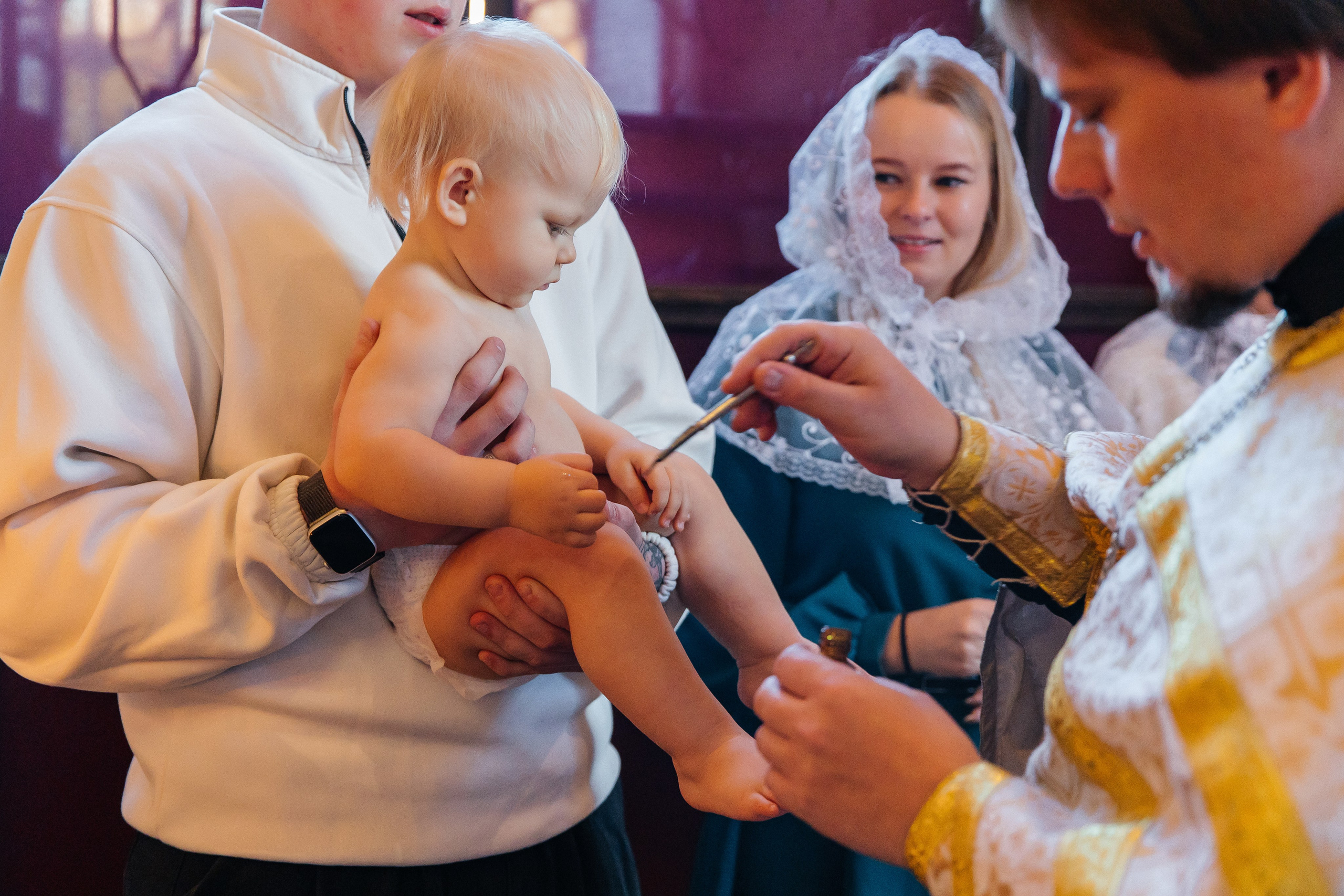 Таинство крещения Макара (18 октября 2025). Свадебный и семейный фотограф Крамар Наталья