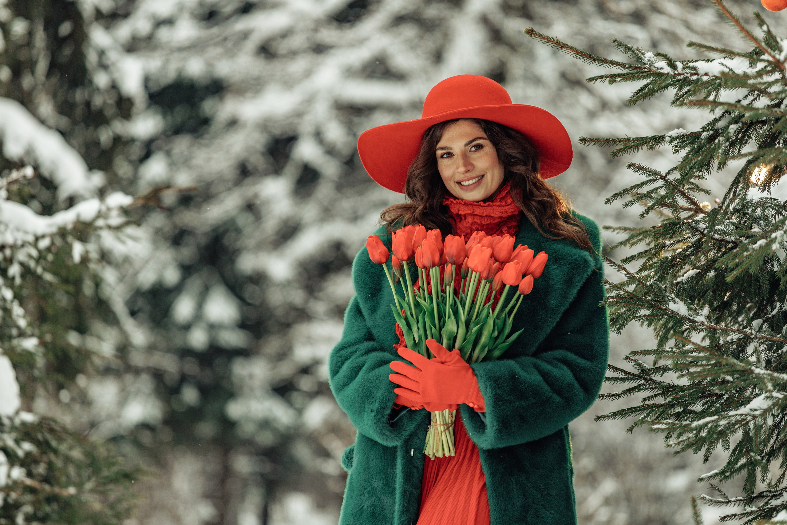 Зимний портрет для Ольги. Портретный фотограф в Москве Екатерина Богдасарова