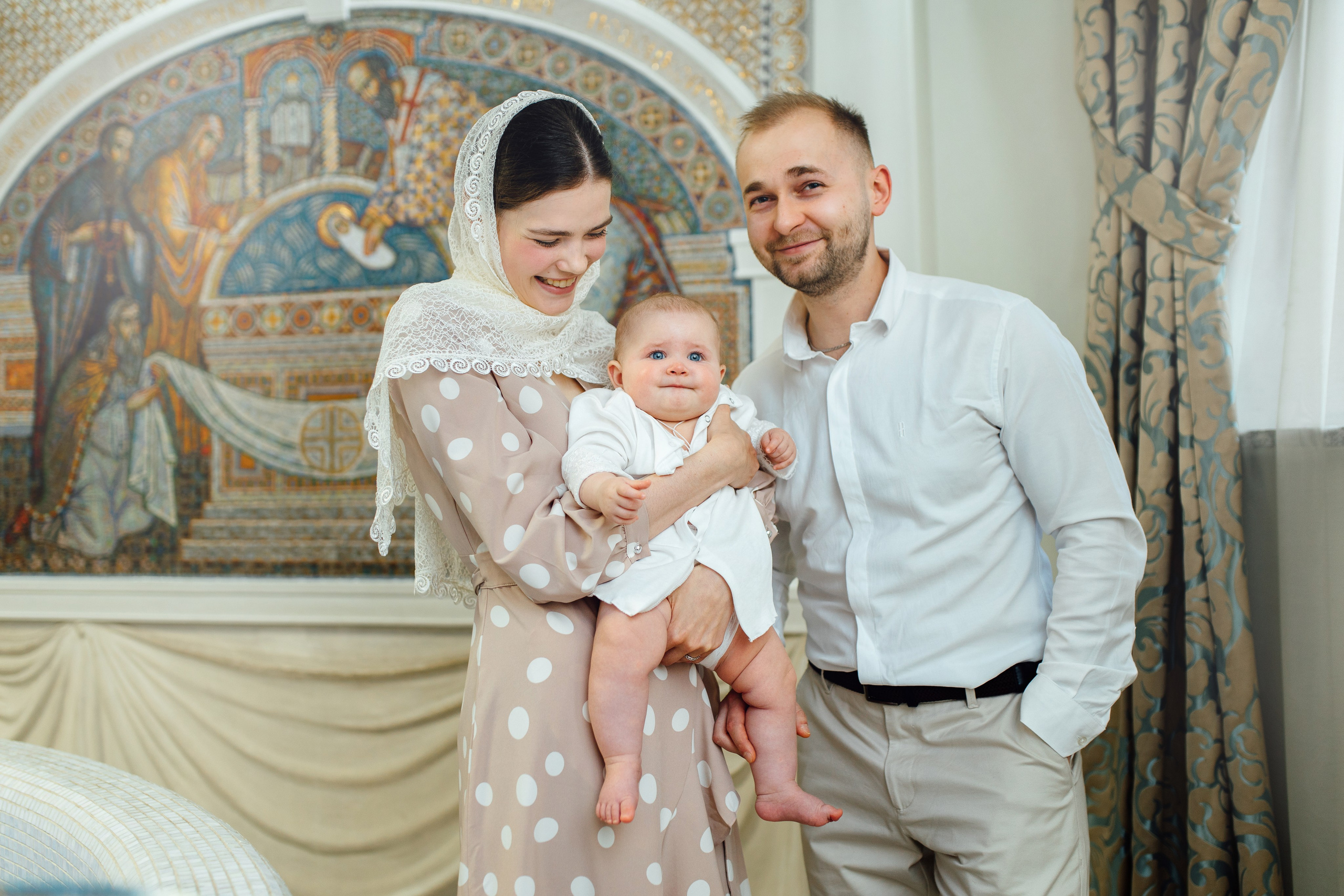 Таинство крещения Софии, апрель 2024