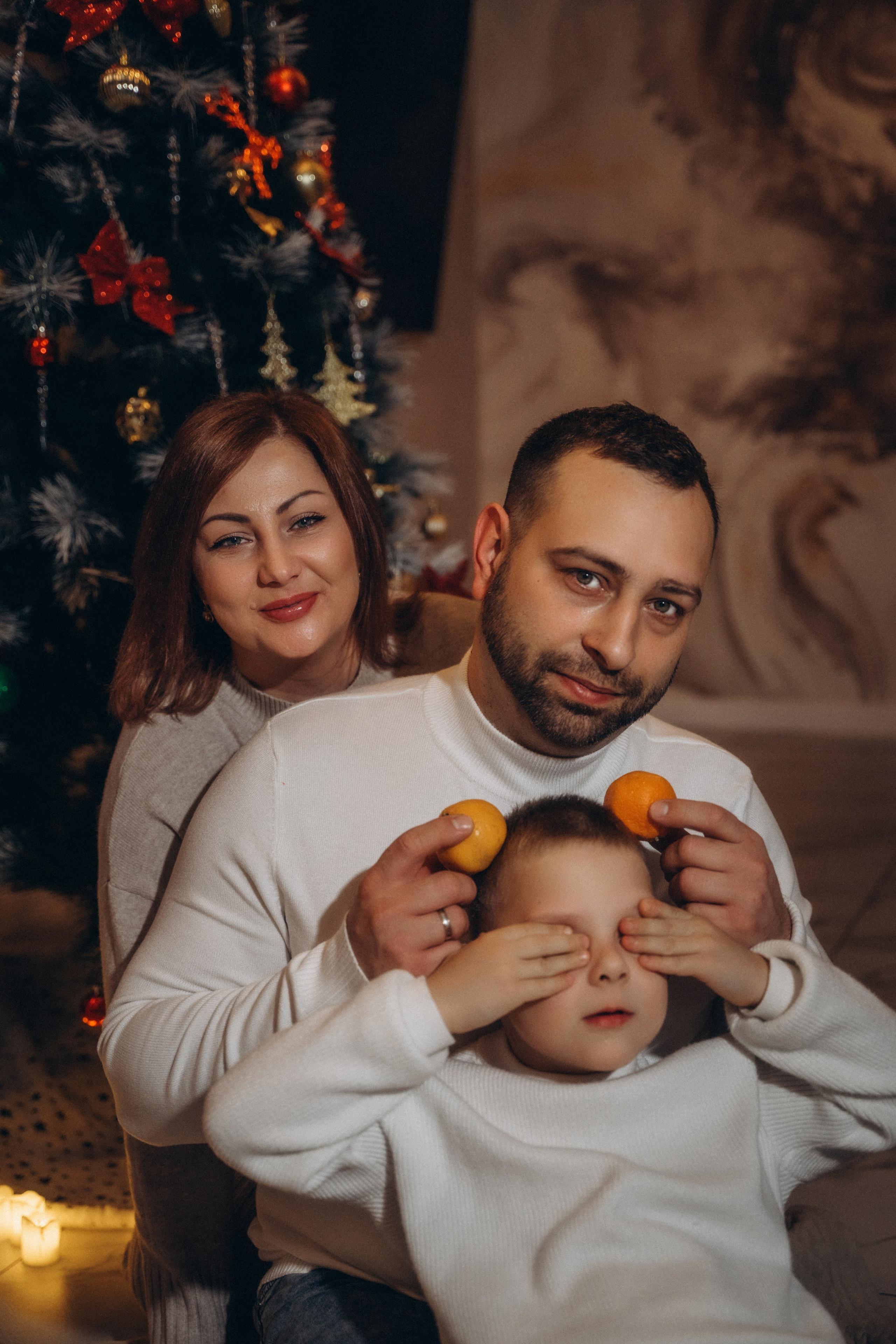 Семья Киприяновы, Новый год дома. Семейный фотограф в Белгороде Амелина Алина