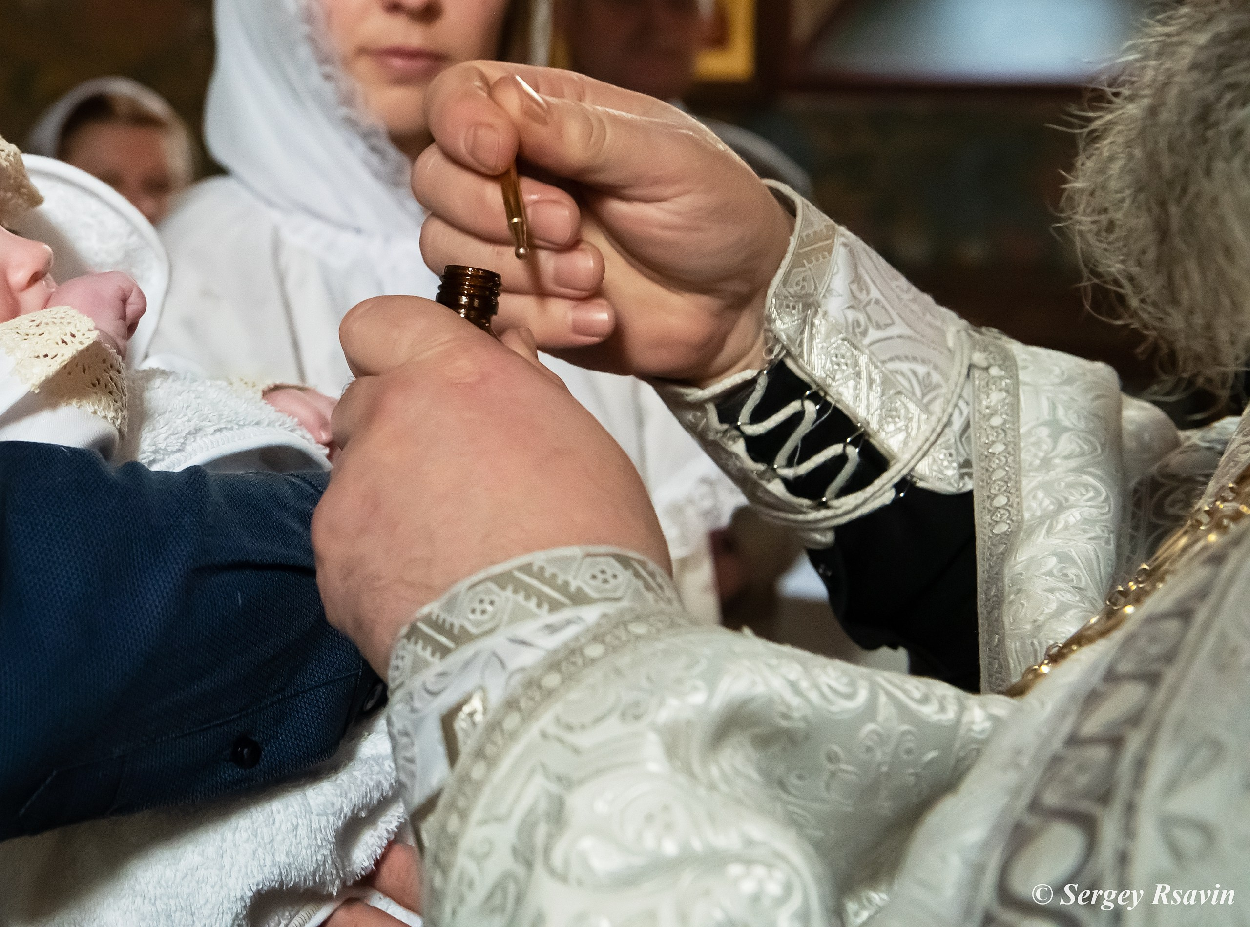 Съемка крещения. Фотограф в Москве Сергей Рсавин