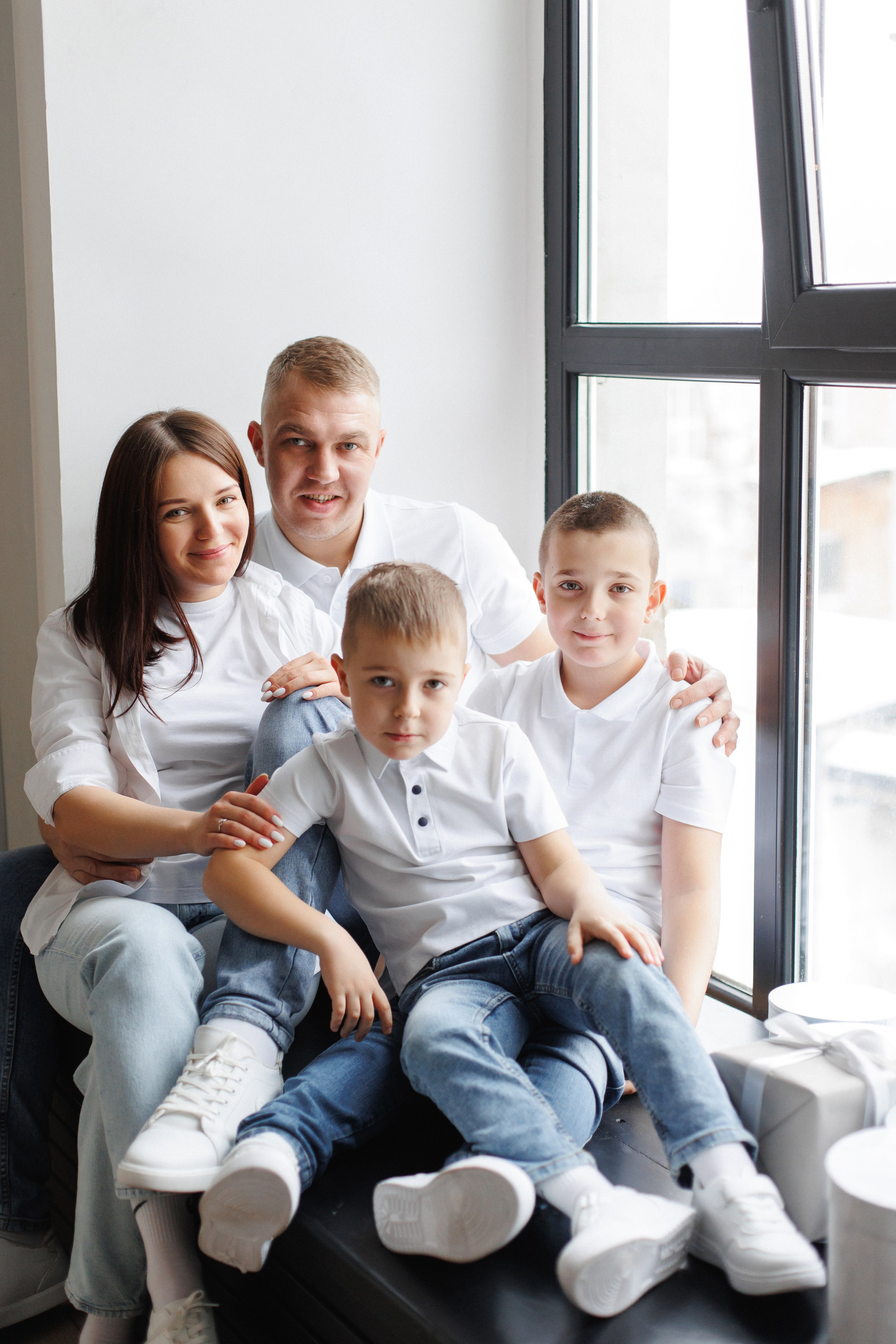 Новогодняя семейная фотосессия Щелково фотостудия Щелково фотограф Щелково