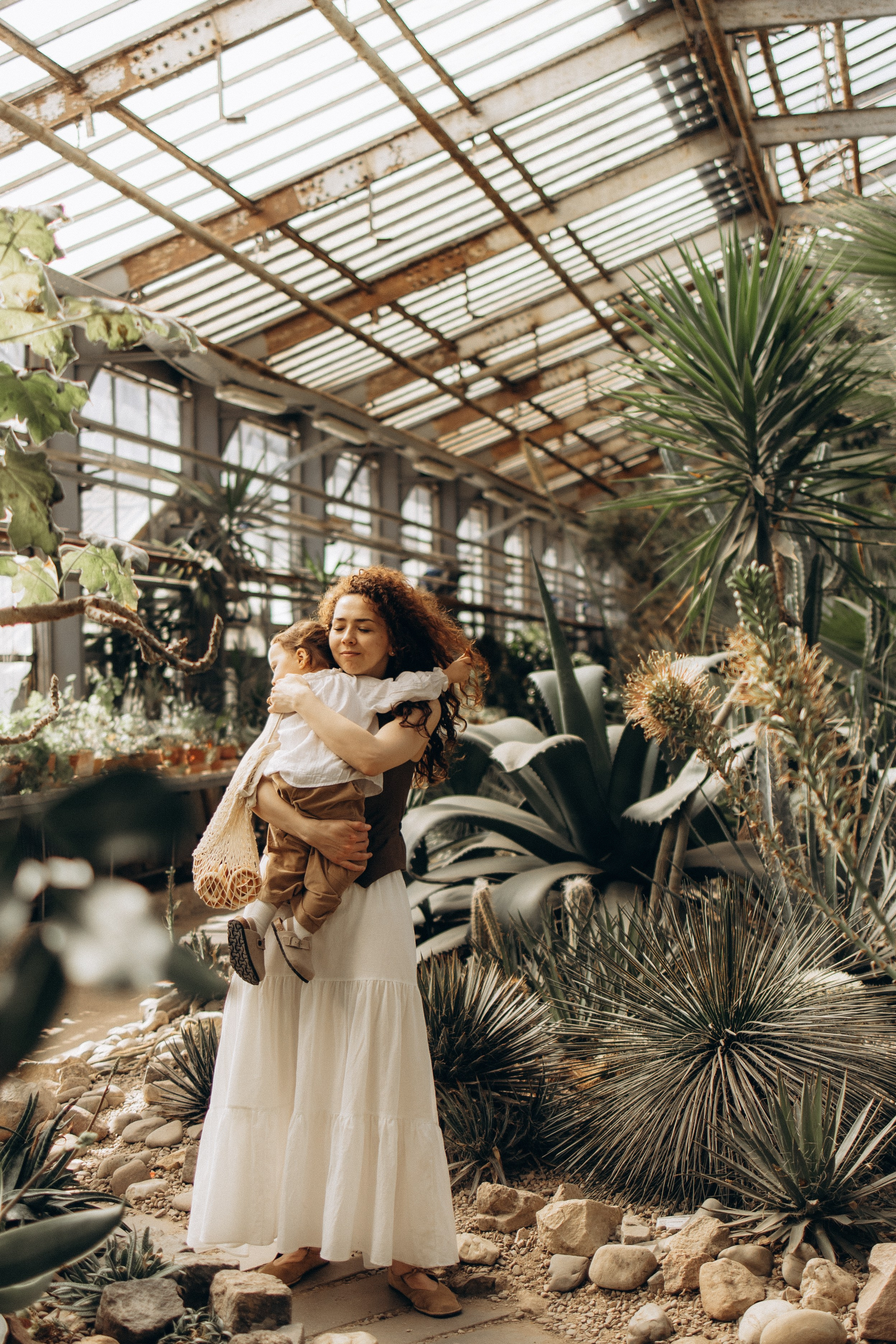 Прогулка по оранжерее. Семейный фотограф в Москве Ксения Аганина
