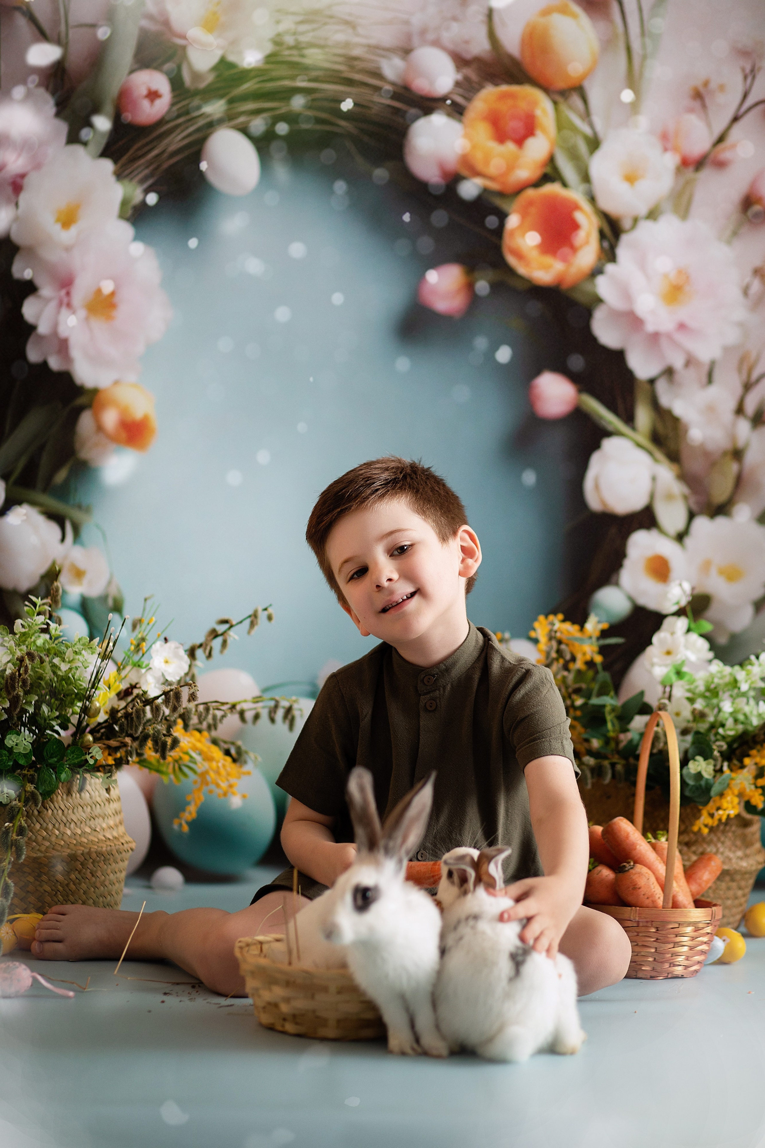 Фотопроект Пасхальный с кроликами. ФОТОГРАФ НА ГОДИК, БЕРЕМЕННОСТИ, НОВОРОЖДЕННЫХ, КРЕЩЕНИЯ МОСКВА