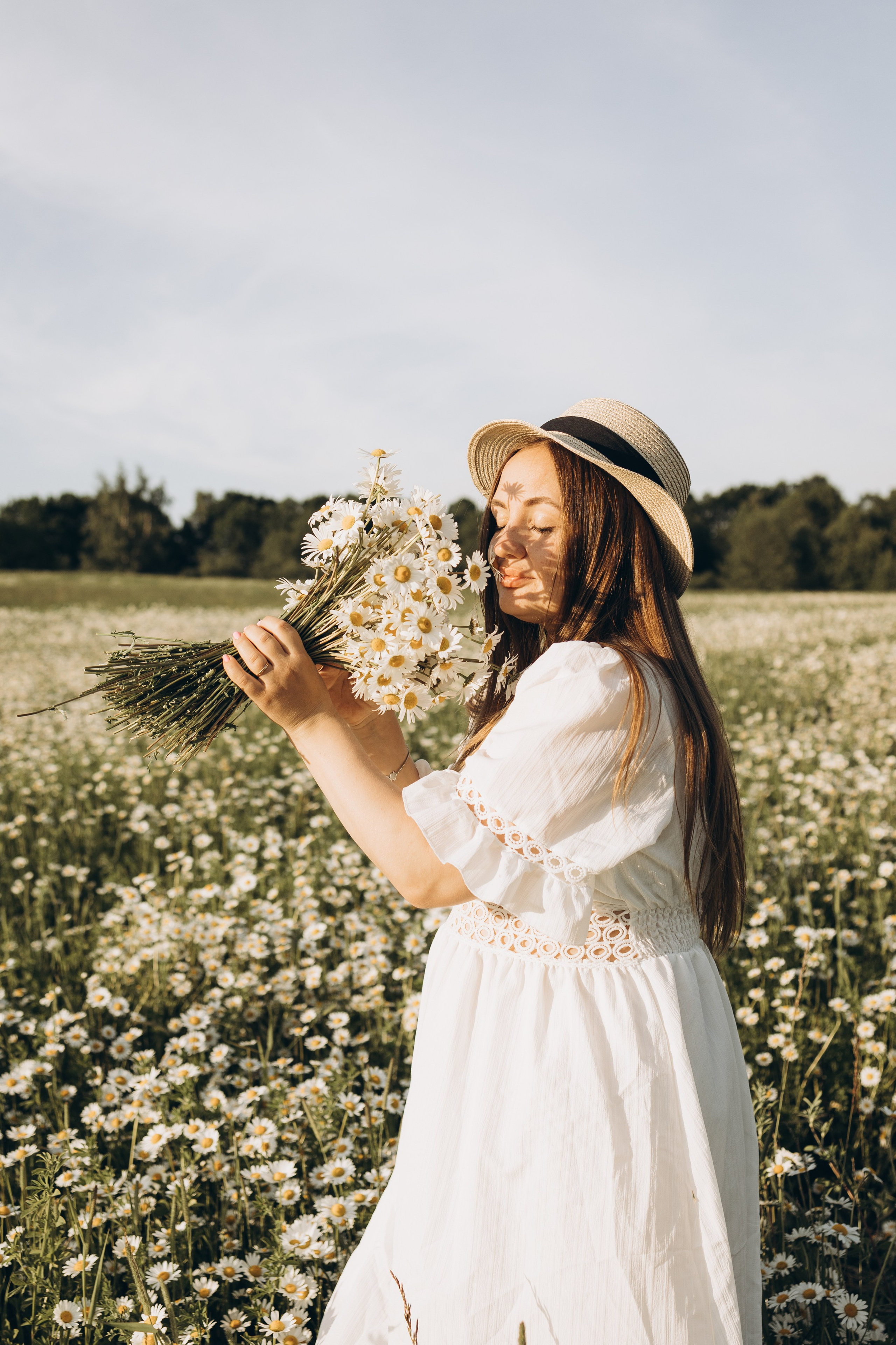 Маша и ромашки. Семейный фотограф в Москве Виктория Ястребинская