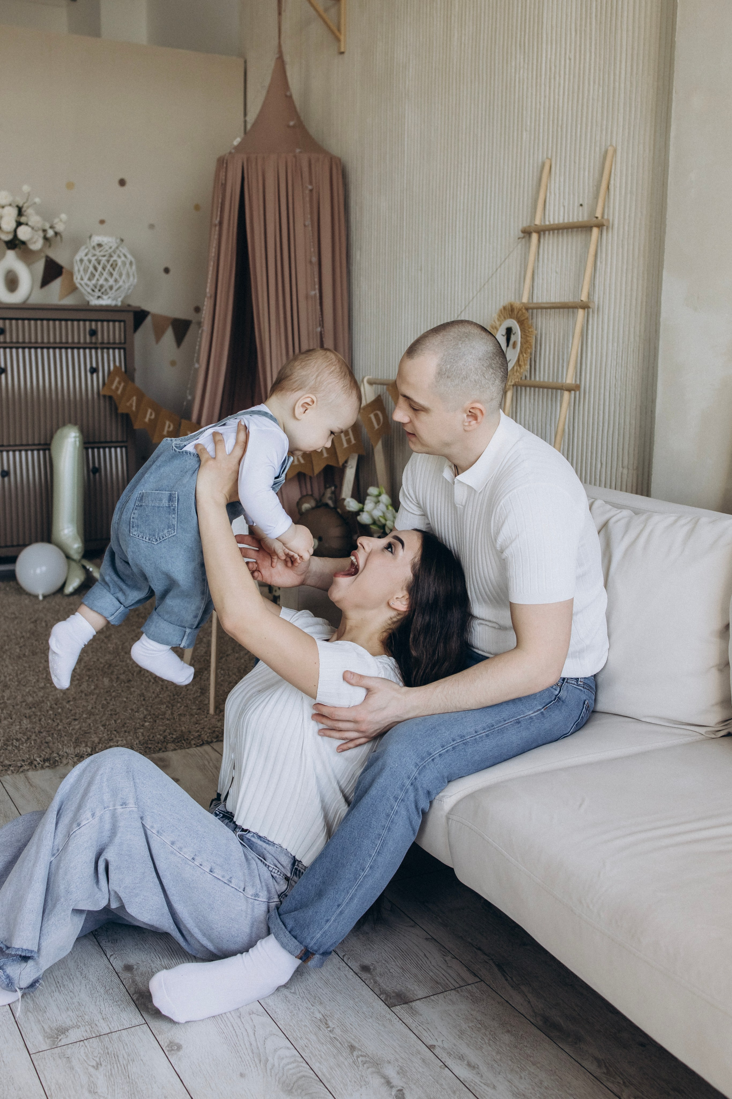 Фотосессия на годик. Ньюборн фотограф в Москве Чернова Анна — профессиональные фотосессии новорожденных в Москве на дому