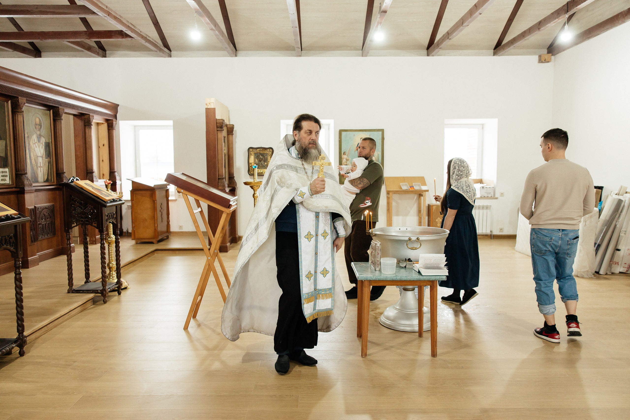 Таинства Крещения Мирона и Владимира. Семейный фотограф в Рязани и Рязанской области