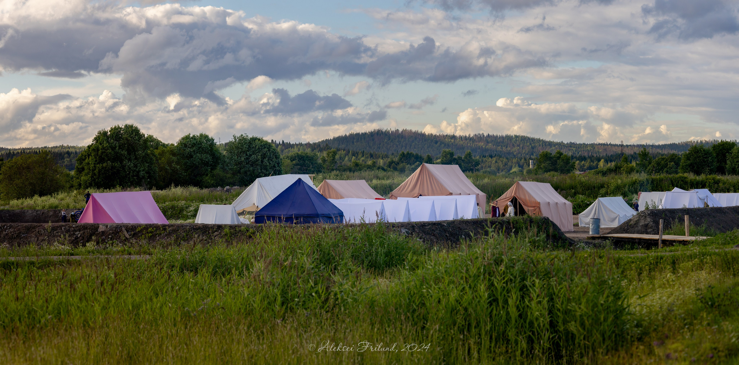 Исторический парк «Бастiонъ» (фестиваль «Карельская Земля» 2024 г.). Аэросъемка. Фото и Видео в Карелии. Алексей Фрилунд