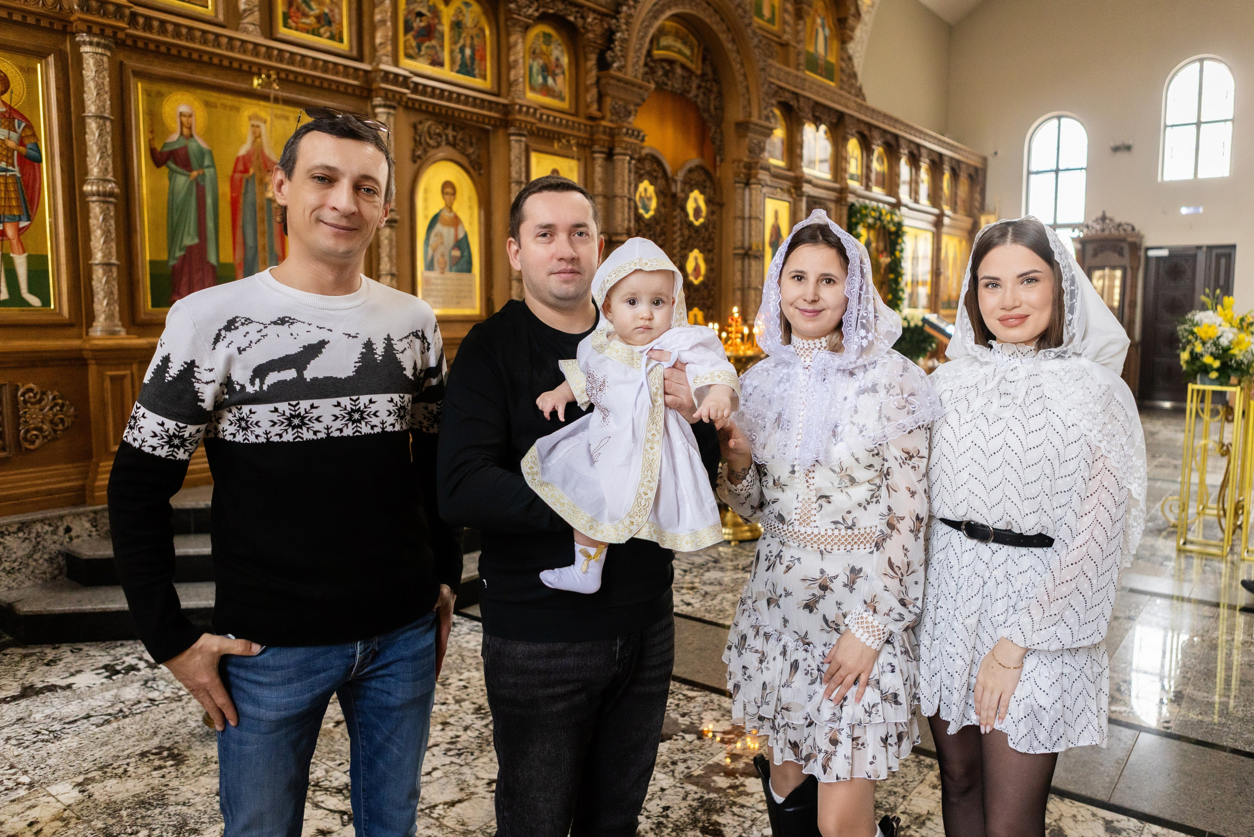 Крещение Евы. Храм Андрея Первозванного. Свадебный семейный и детский фотограф в Краснодаре Карина Федоровская