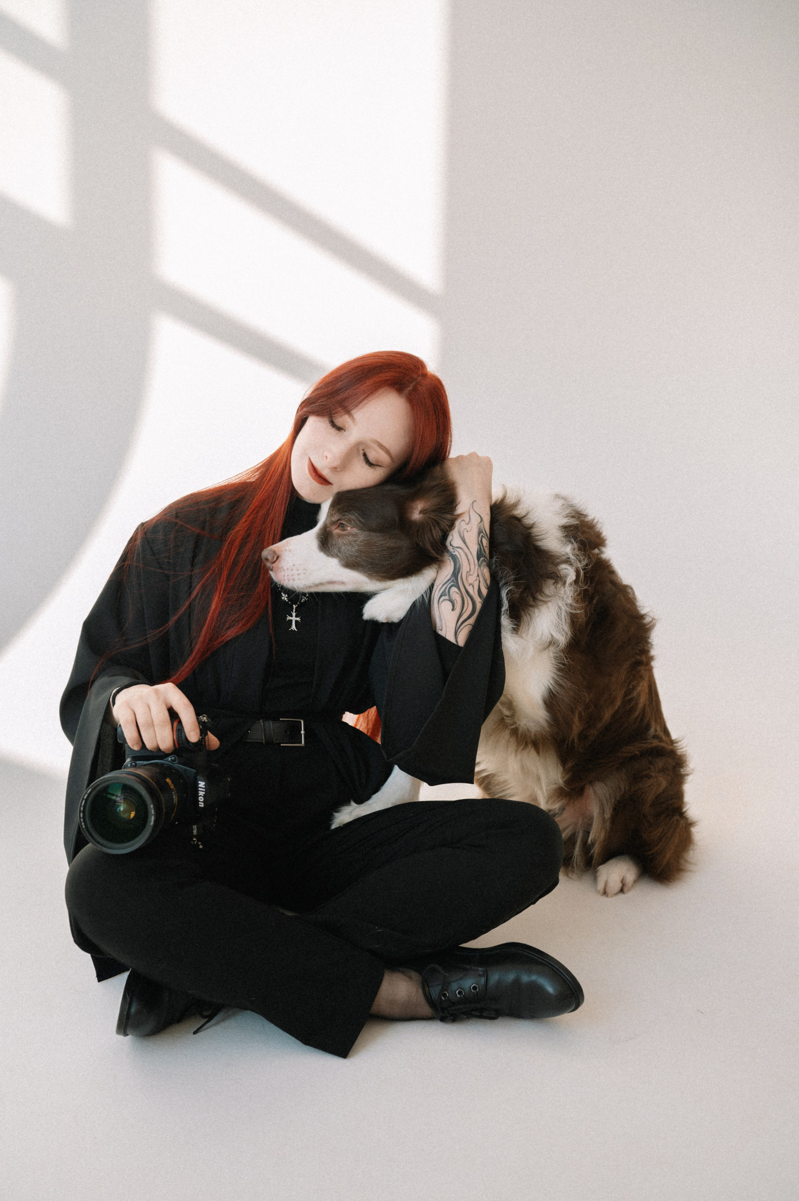 Аня и бордер-колли Вик (Королев, 2025). Анна Пушина, фотограф, Москва, Королев, Пушкино