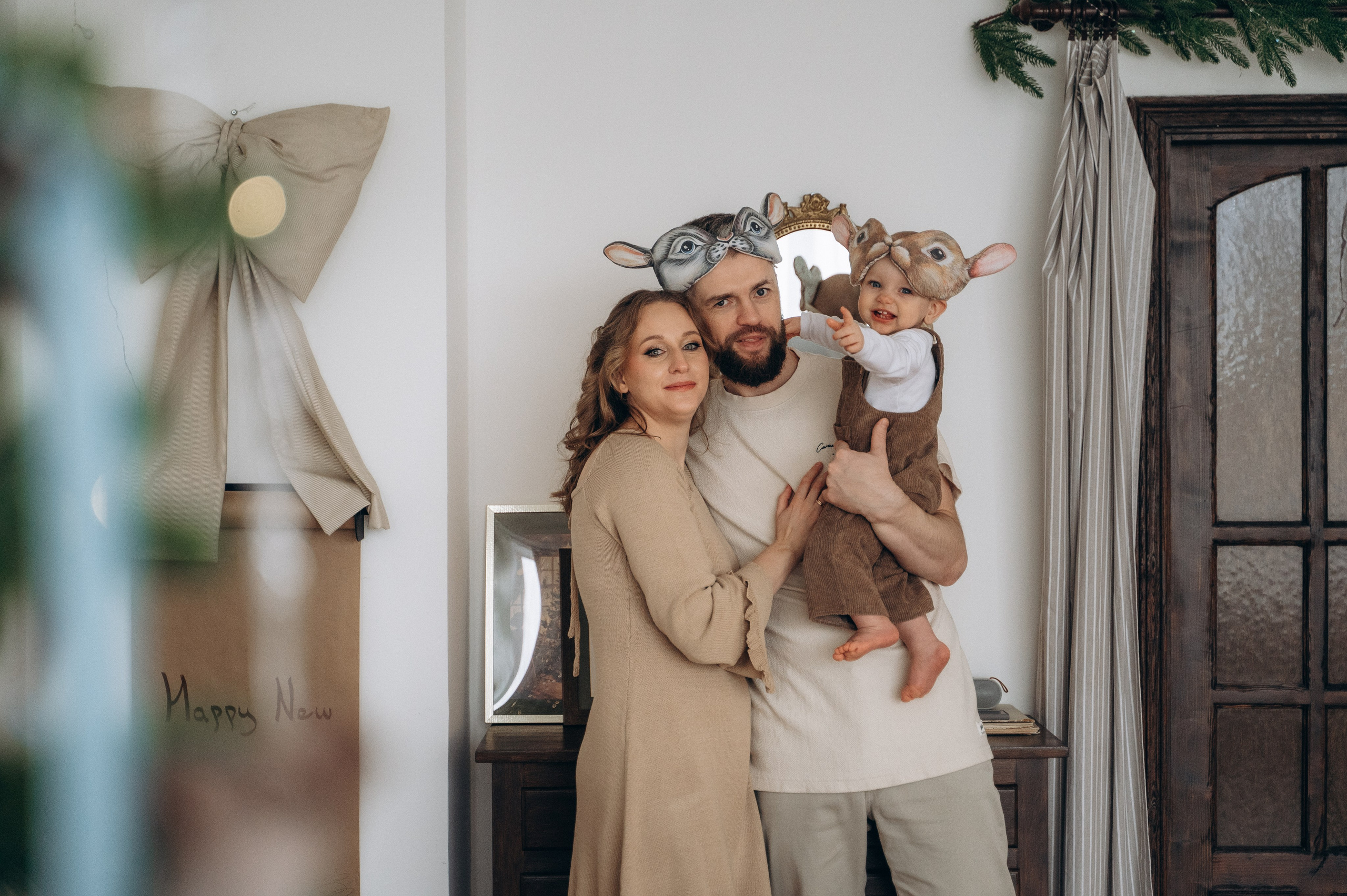 Новогодняя фотосессия Наталья, Денис и Миша. Семейный фотограф в Минске Дарья Дреко