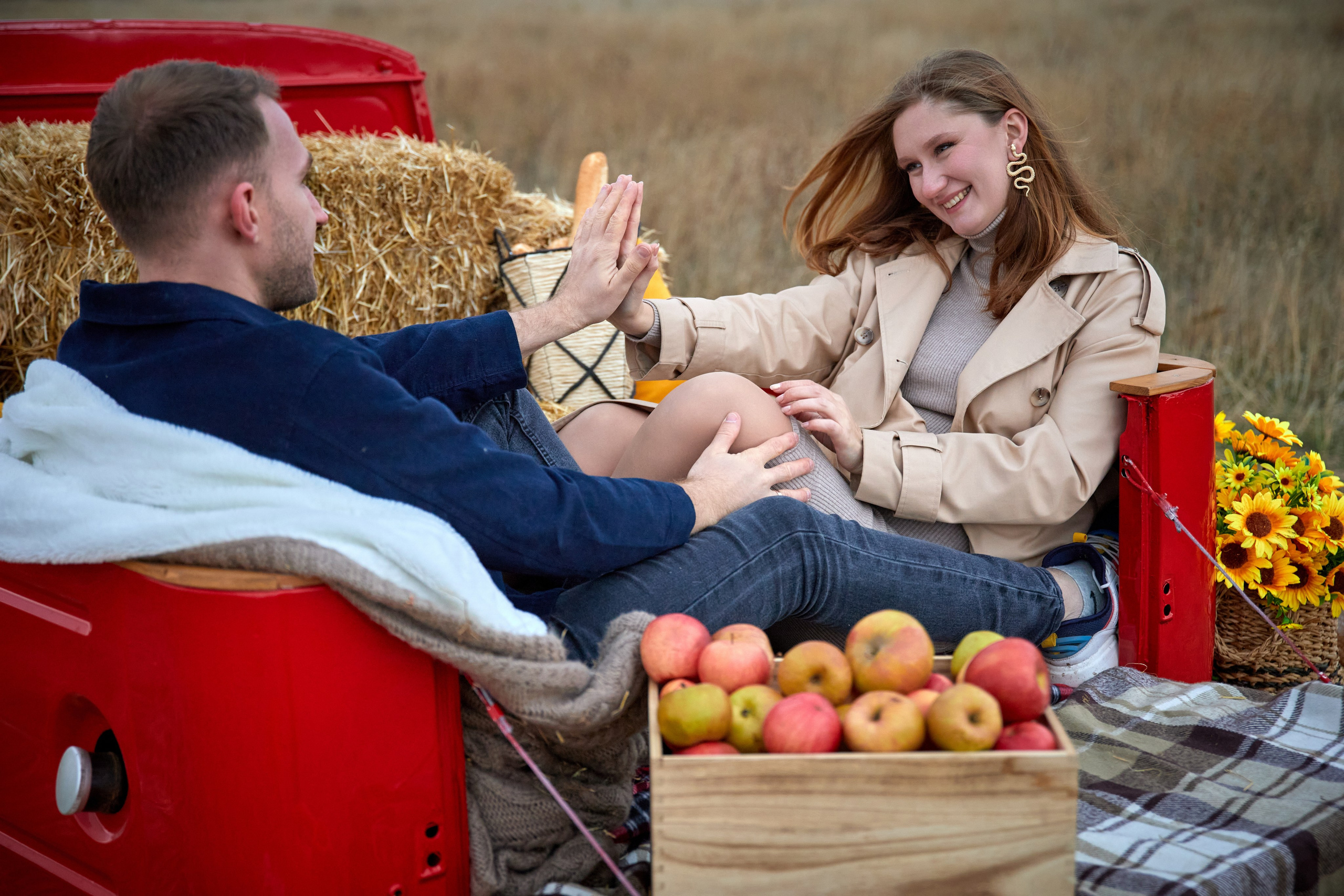 Осенняя с машиной. Фотограф в Самаре Анастасия Афанасьева