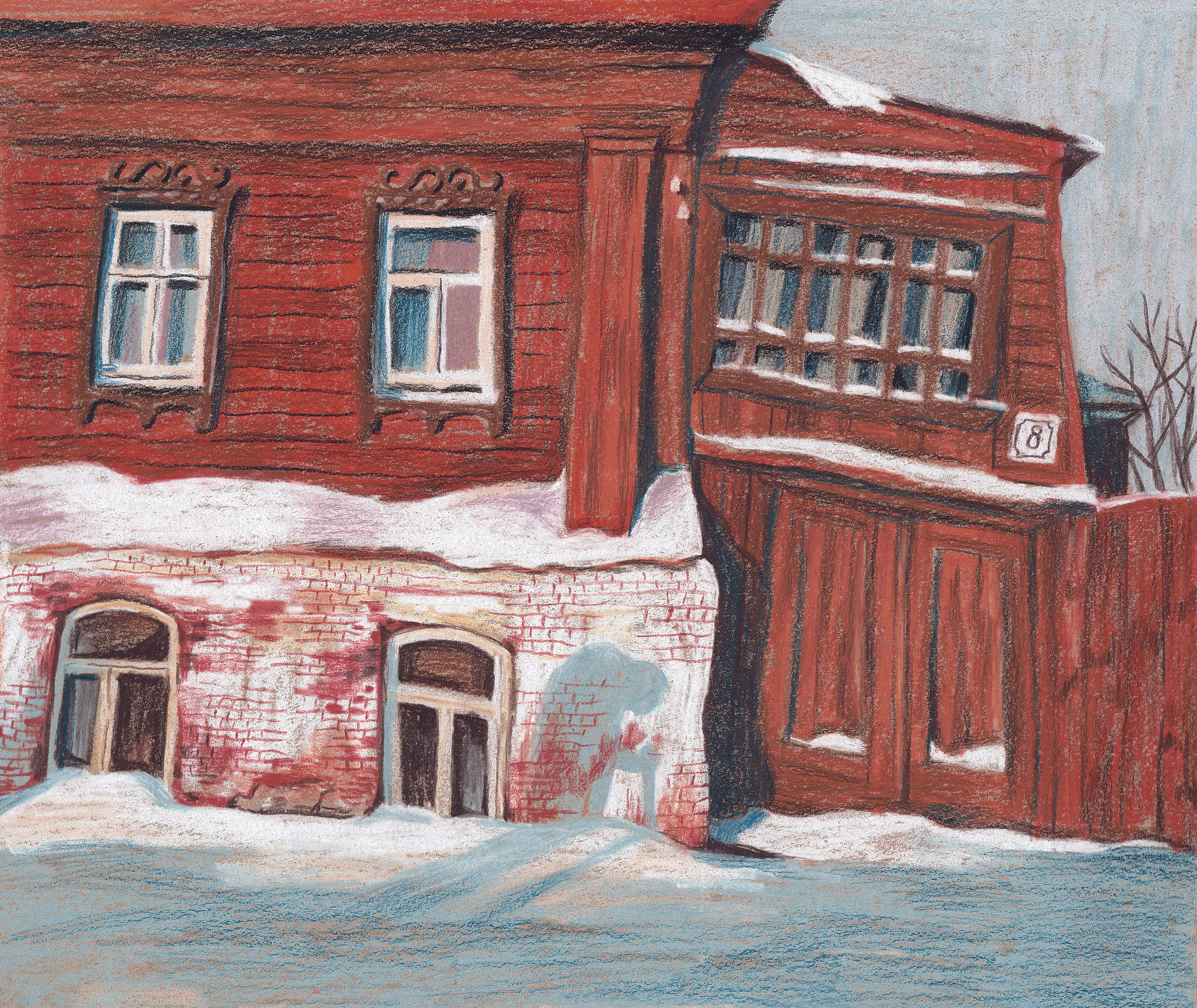 Домики. Художник Карина Милосердова