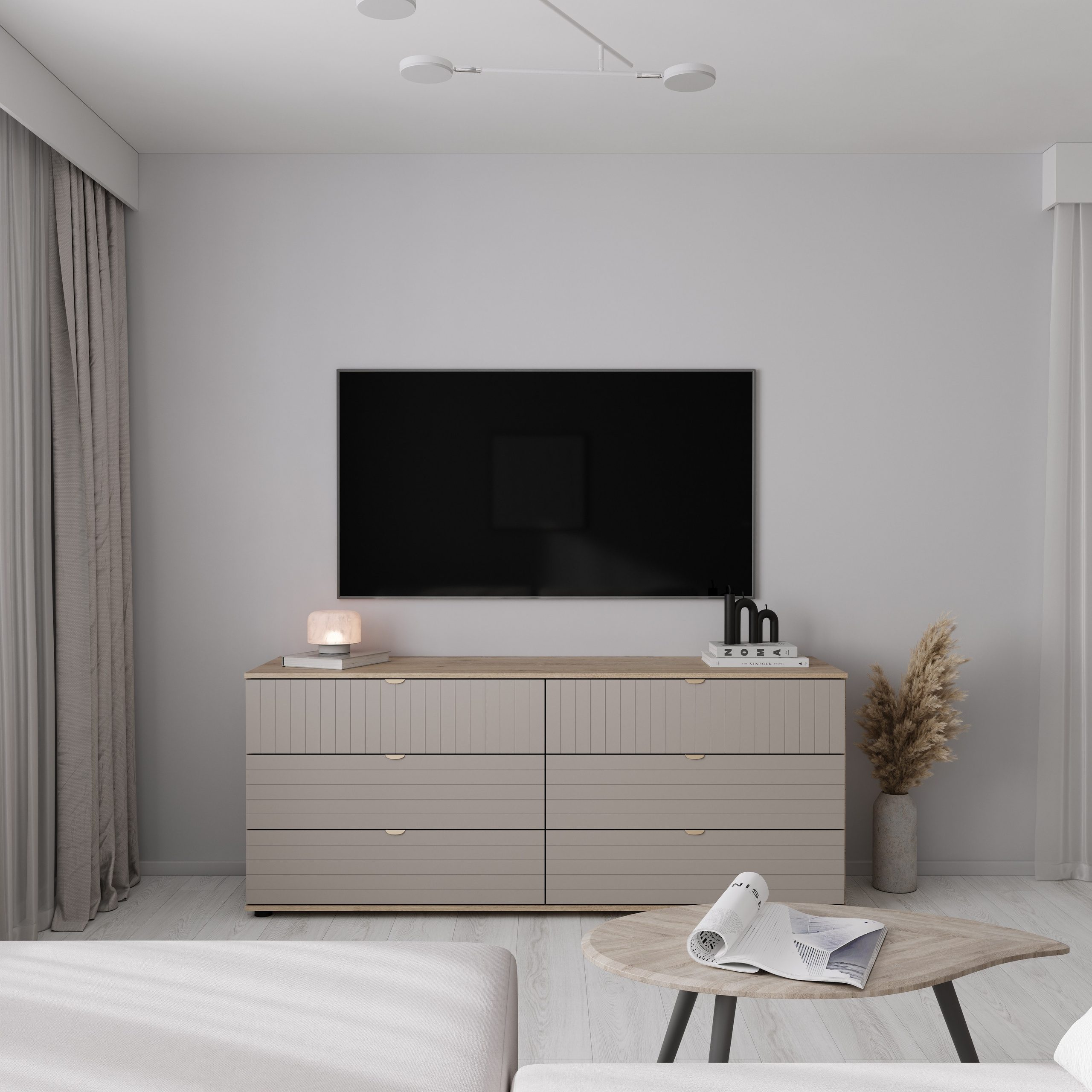 Soft Nordic Calm. Dissirra — интерьерные 3D-визуализации. Фотореалистичные рендеры для дизайнеров и студий