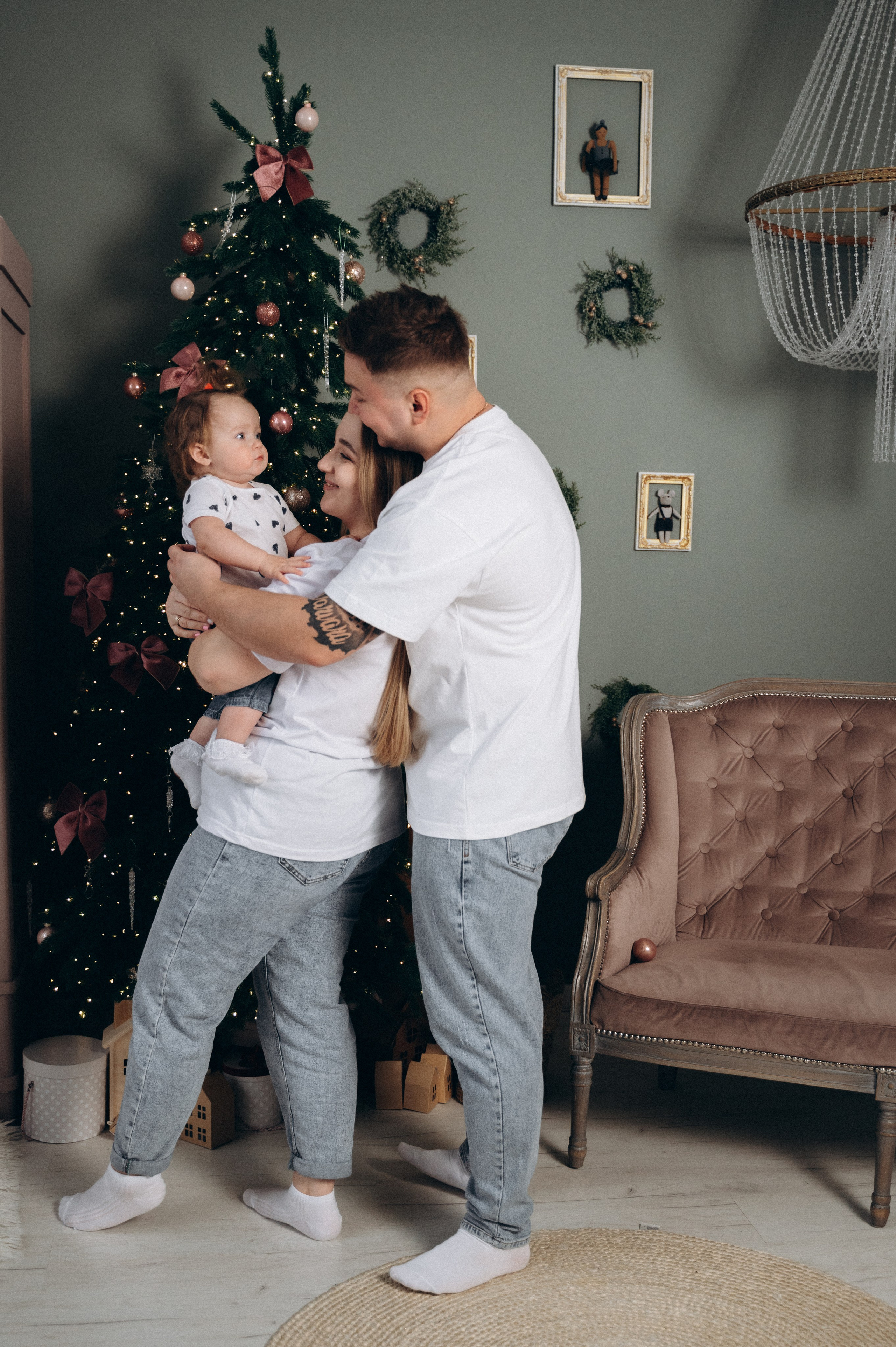 Новогодняя для Дианы, Максима и Варюши. Семейный фотограф в Минске Дарья Дреко