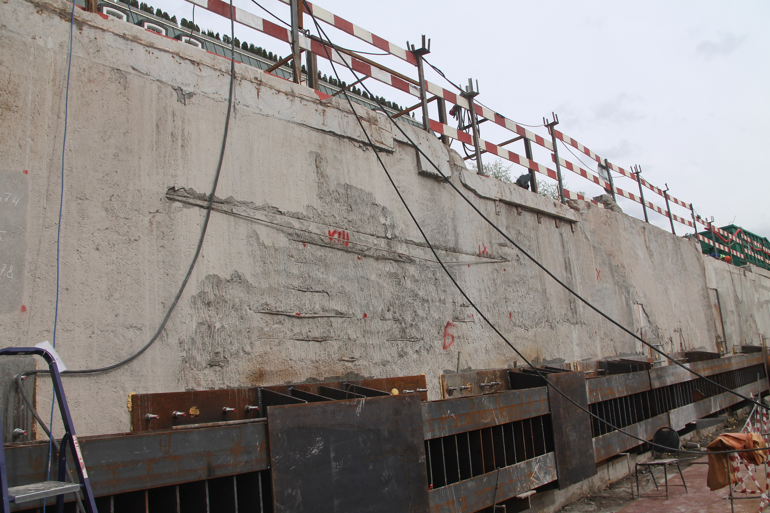 Projects. Ultrasonic Pulse Echo and GPR inspection of concrete and reinforced concrete structures