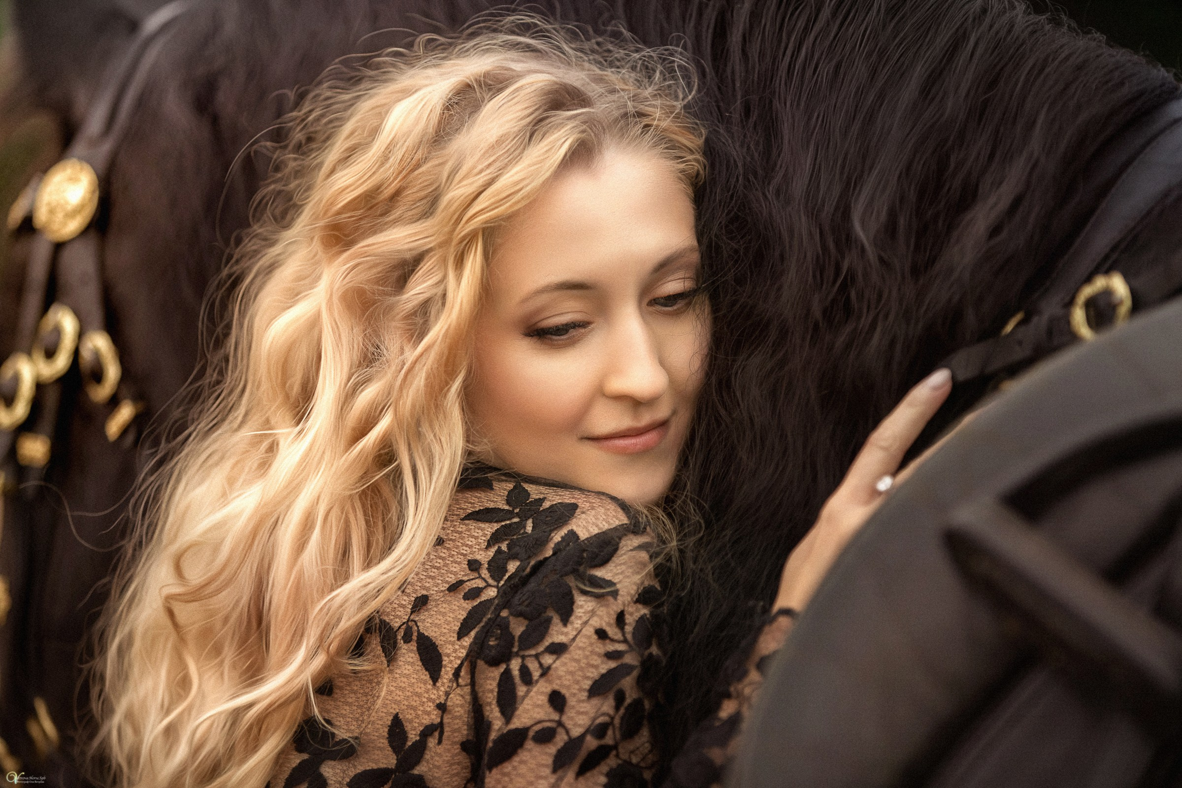 Фотосессии с лошадьми летом. Фотограф женский и мужской портрет Санкт-Петербург