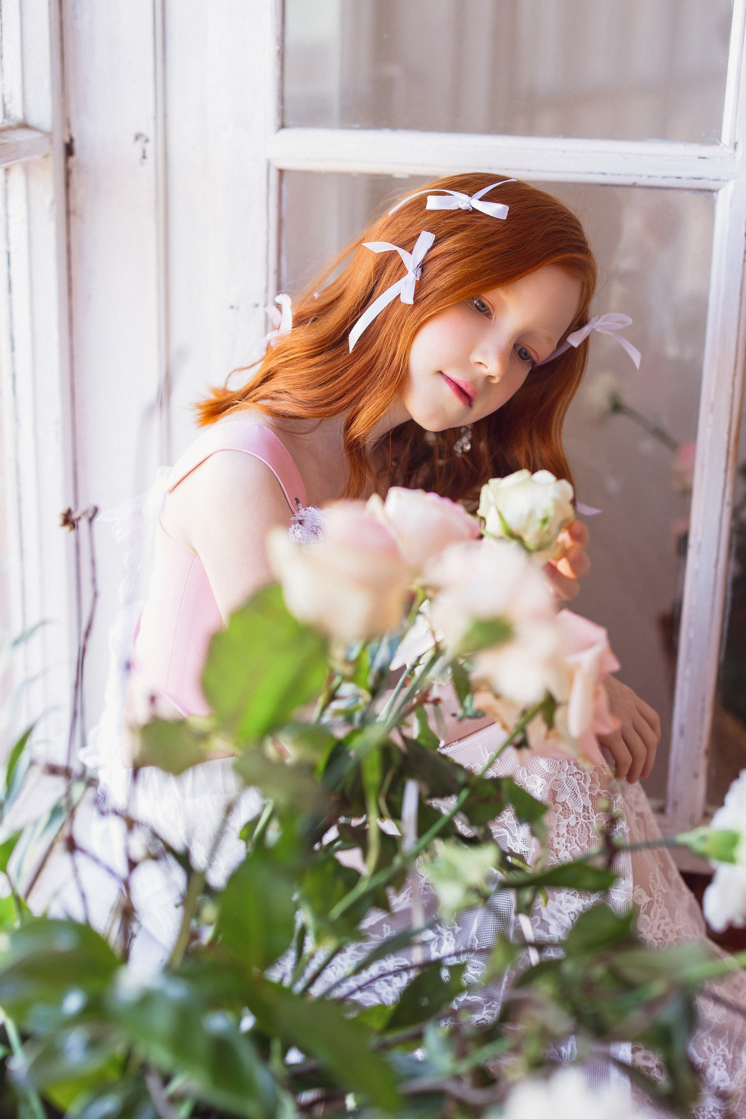 Фотосессия с живыми цветами в фотостудии г. Краснодар. Семейный и детский фотограф в Краснодаре Анна Трашкова