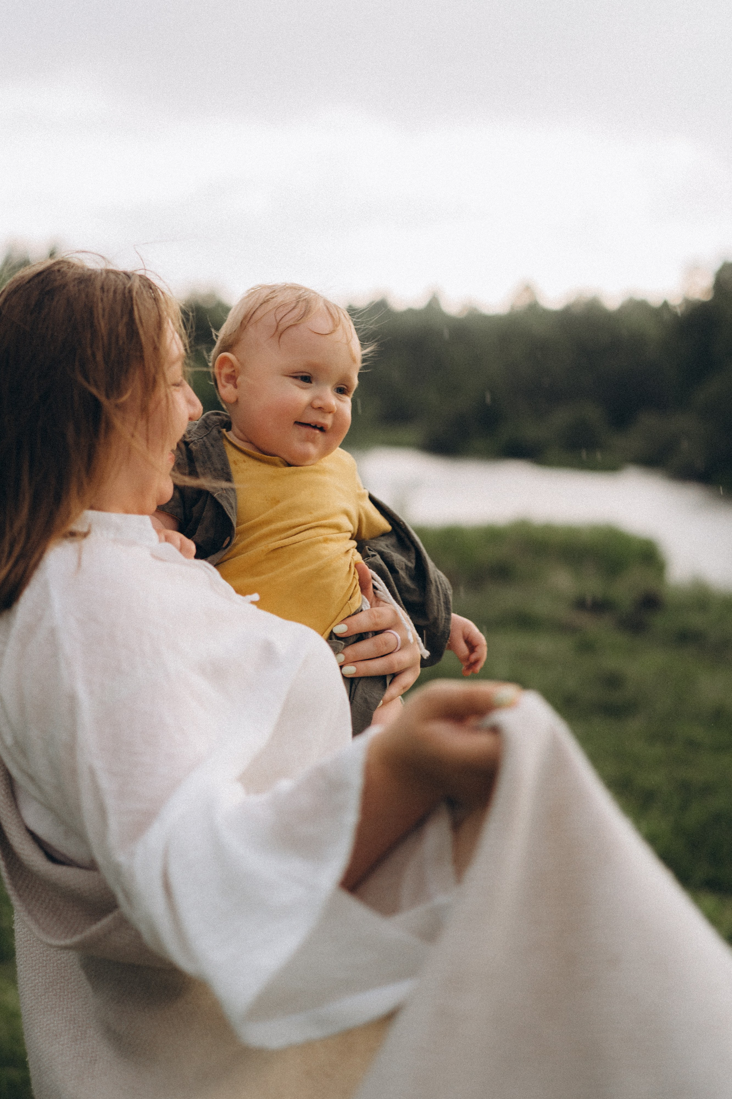 Первый год и первый дождь. Семейный фотограф в Ангарске/ Иркутске