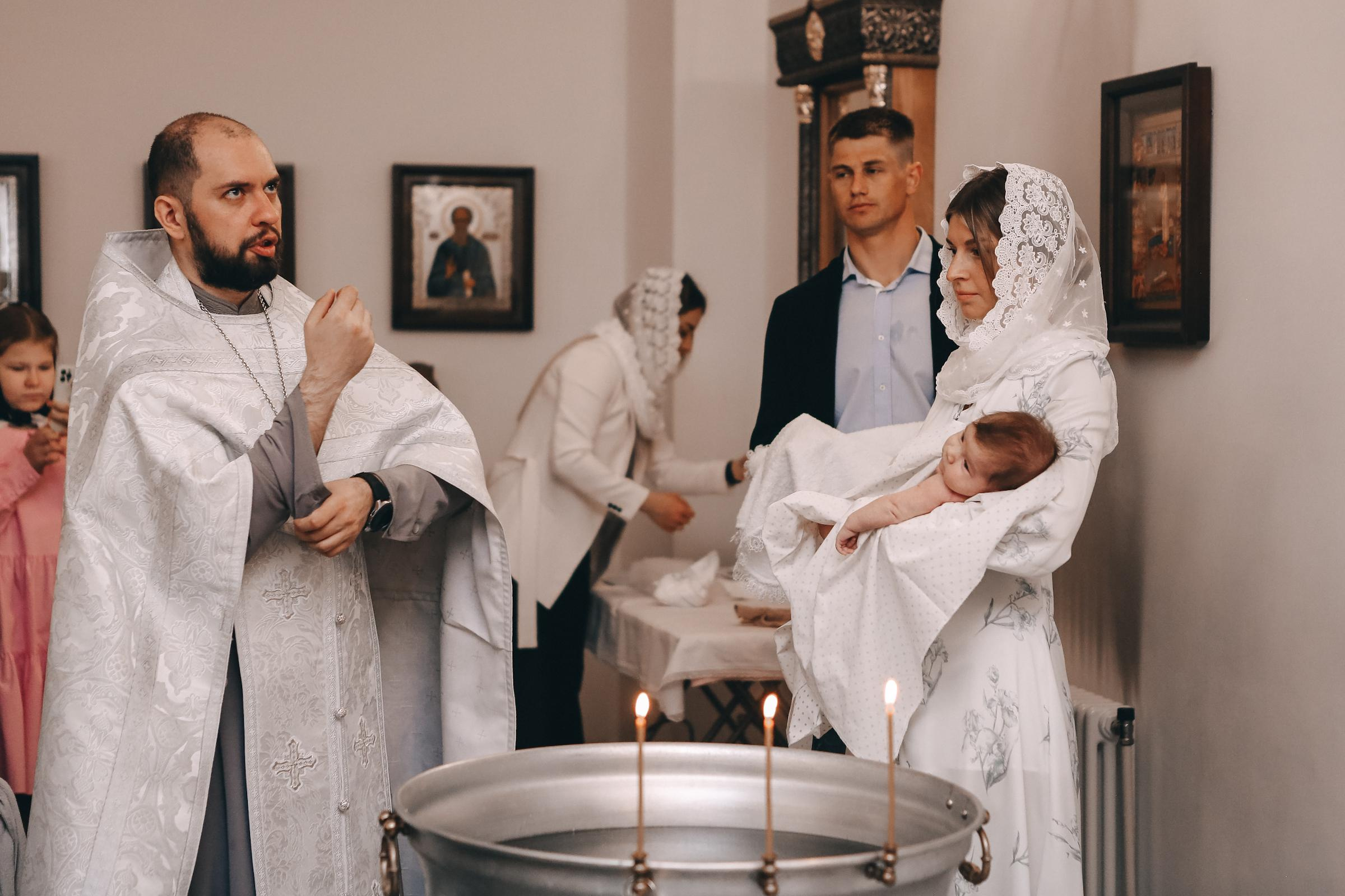 Крещение Елизаветы. Семейный и детский фотограф в Москве Александра Мак