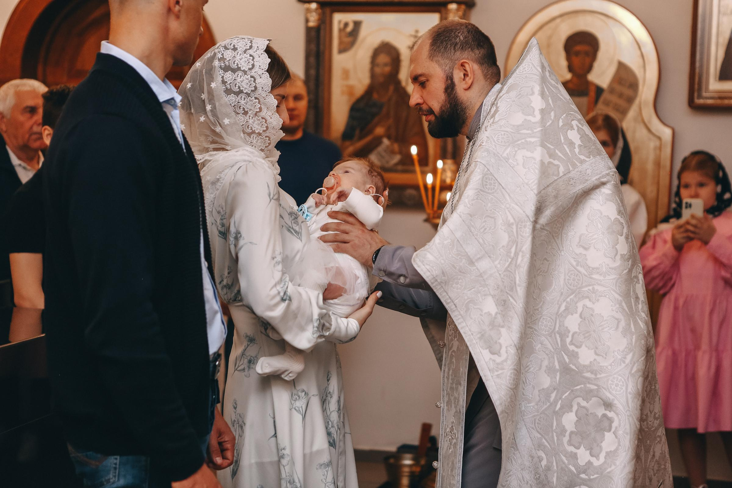 Крещение Елизаветы. Семейный и детский фотограф в Москве Александра Мак