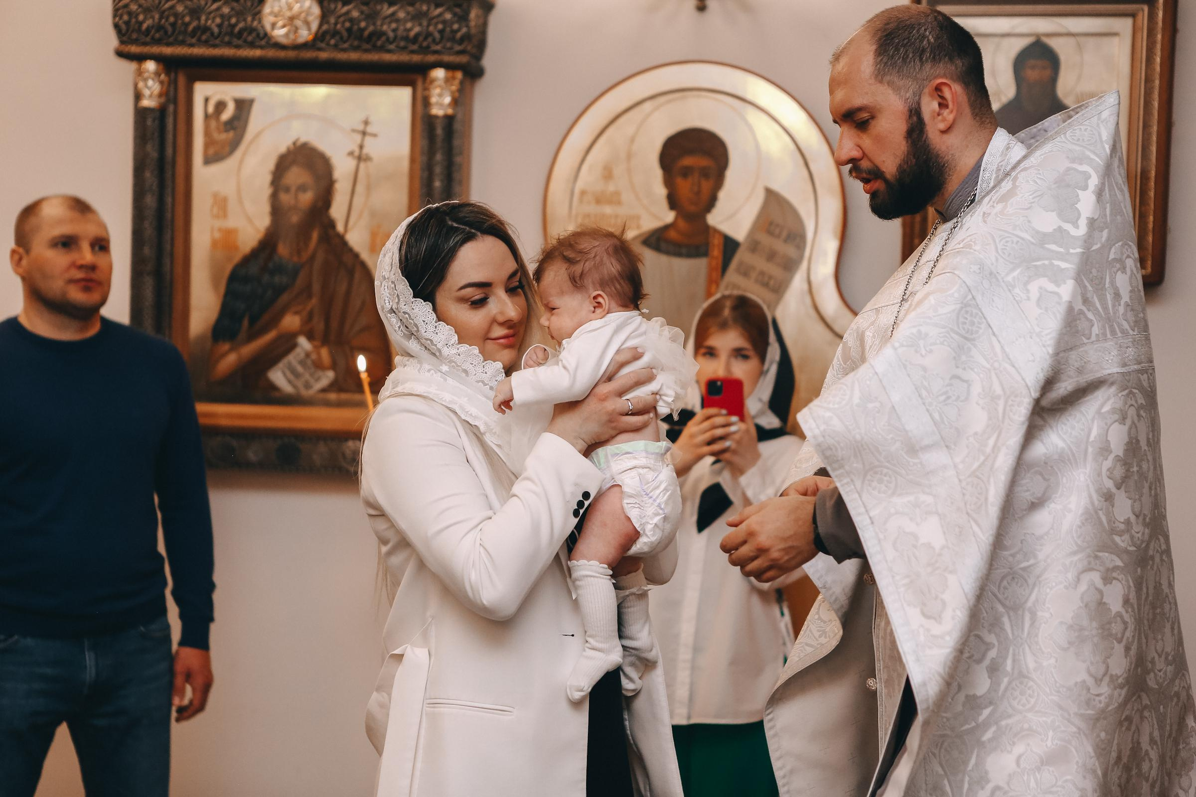 Крещение Елизаветы. Семейный и детский фотограф в Москве Александра Мак