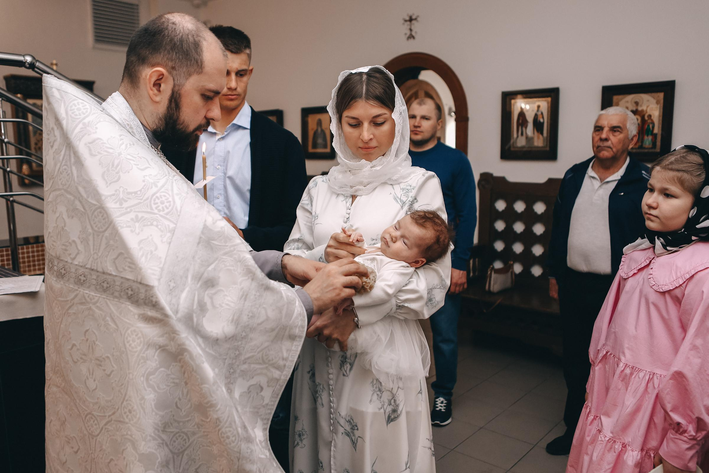 Крещение Елизаветы. Семейный и детский фотограф в Москве Александра Мак