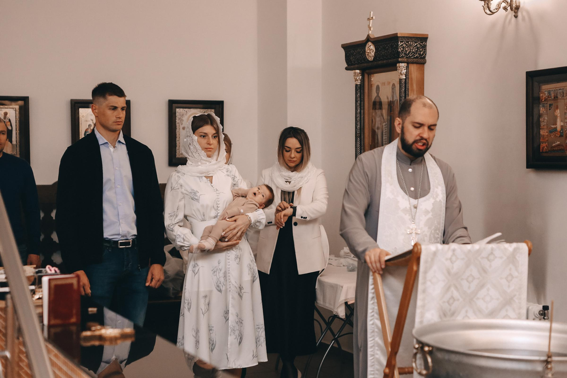 Крещение Елизаветы. Семейный и детский фотограф в Москве Александра Мак