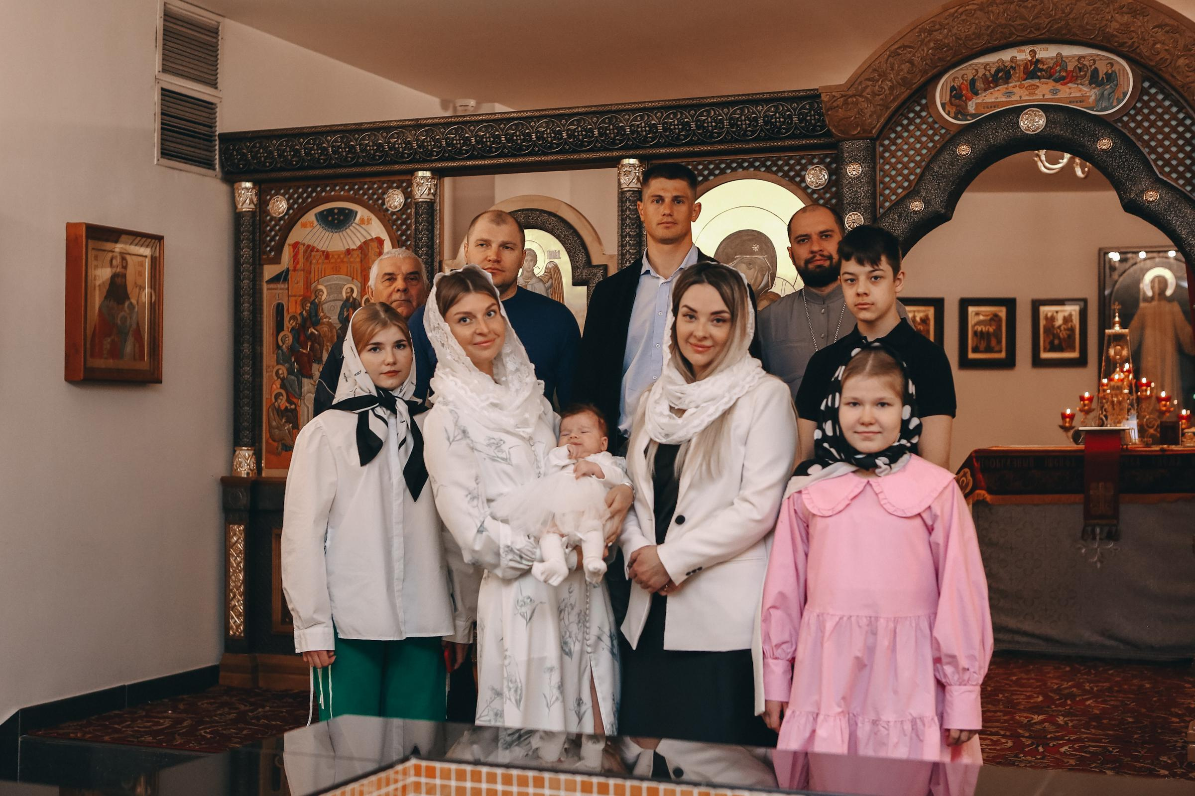 Крещение Елизаветы. Семейный и детский фотограф в Москве Александра Мак