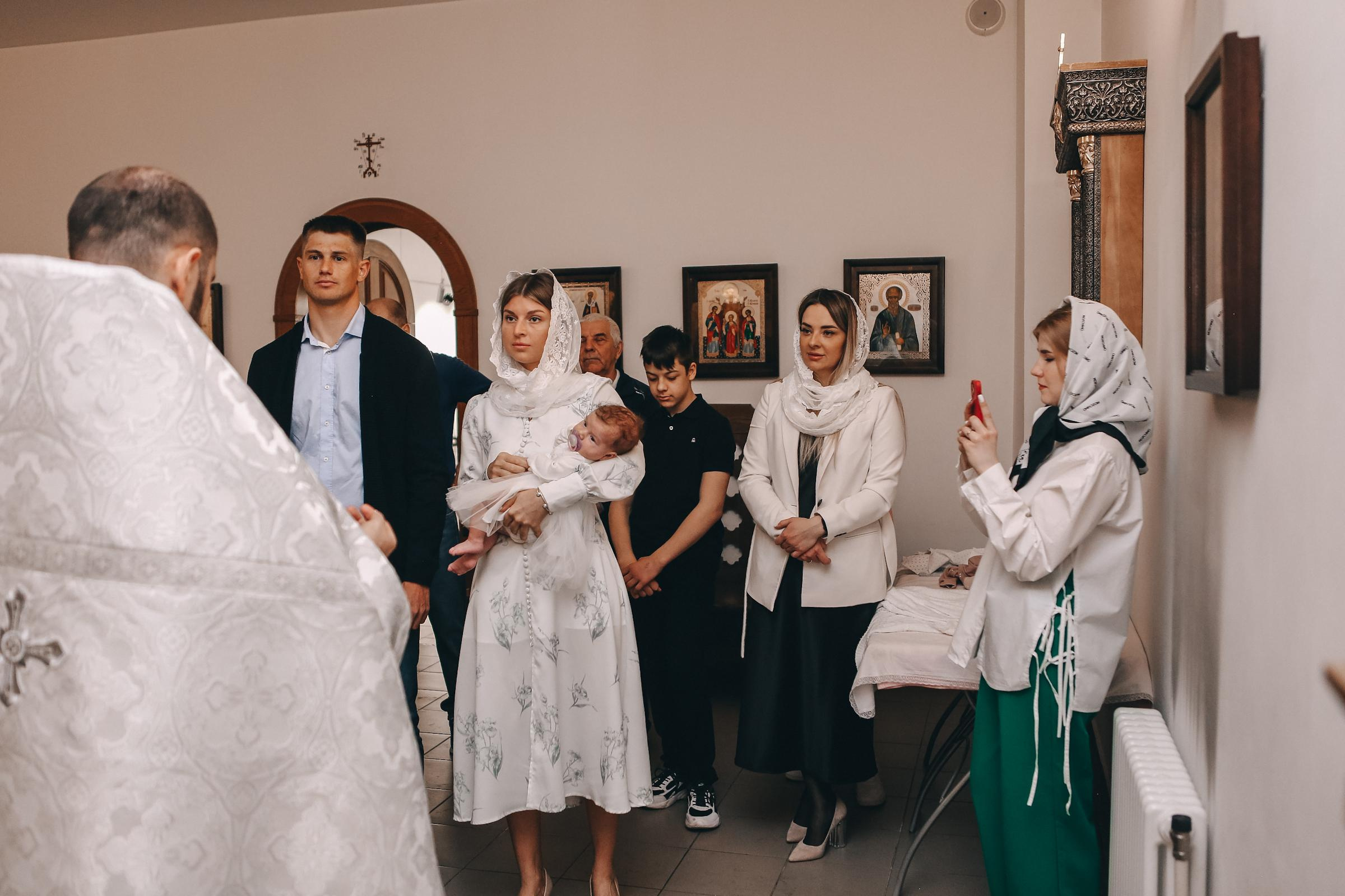 Крещение Елизаветы. Семейный и детский фотограф в Москве Александра Мак