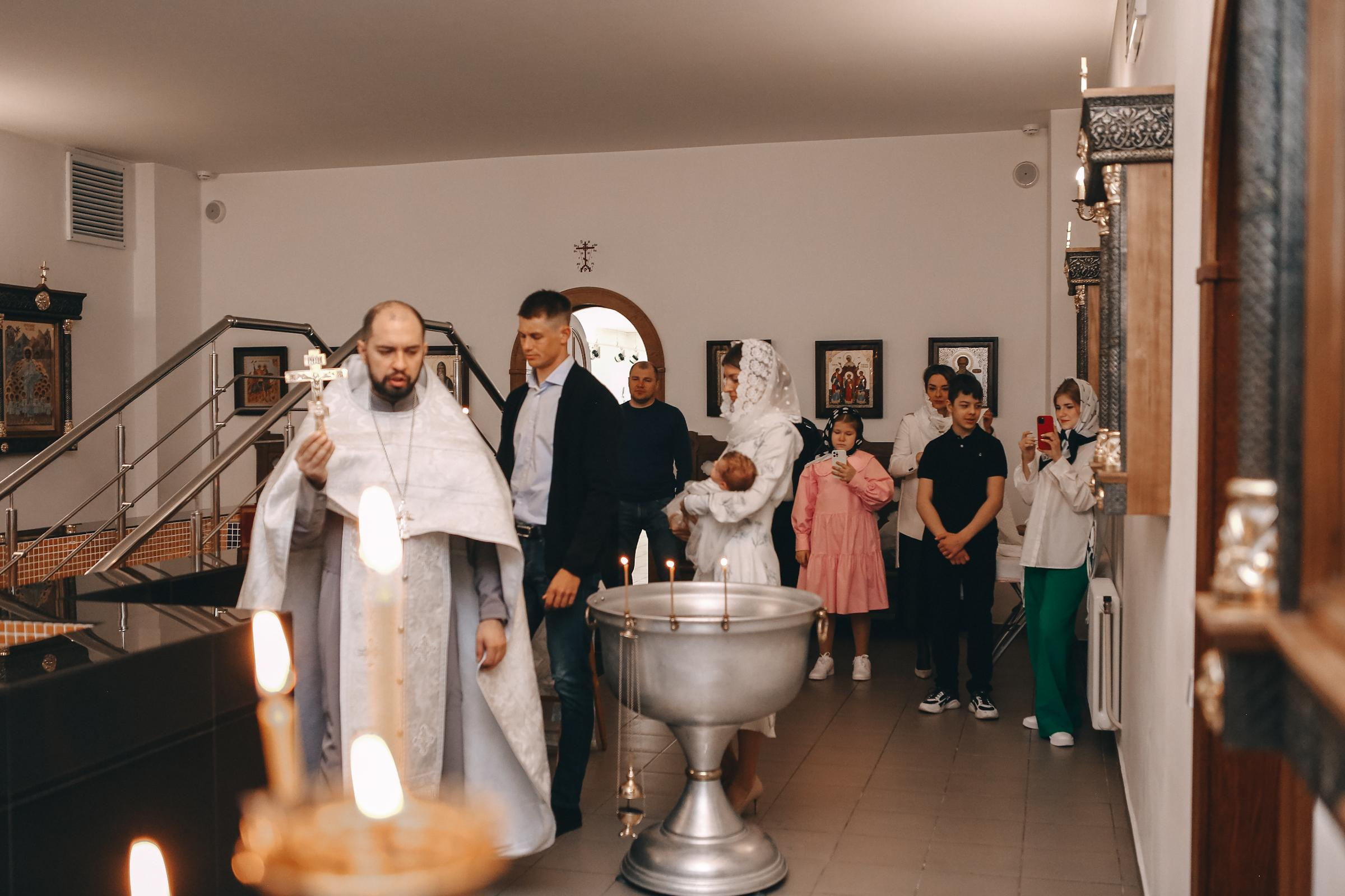 Крещение Елизаветы. Семейный и детский фотограф в Москве Александра Мак