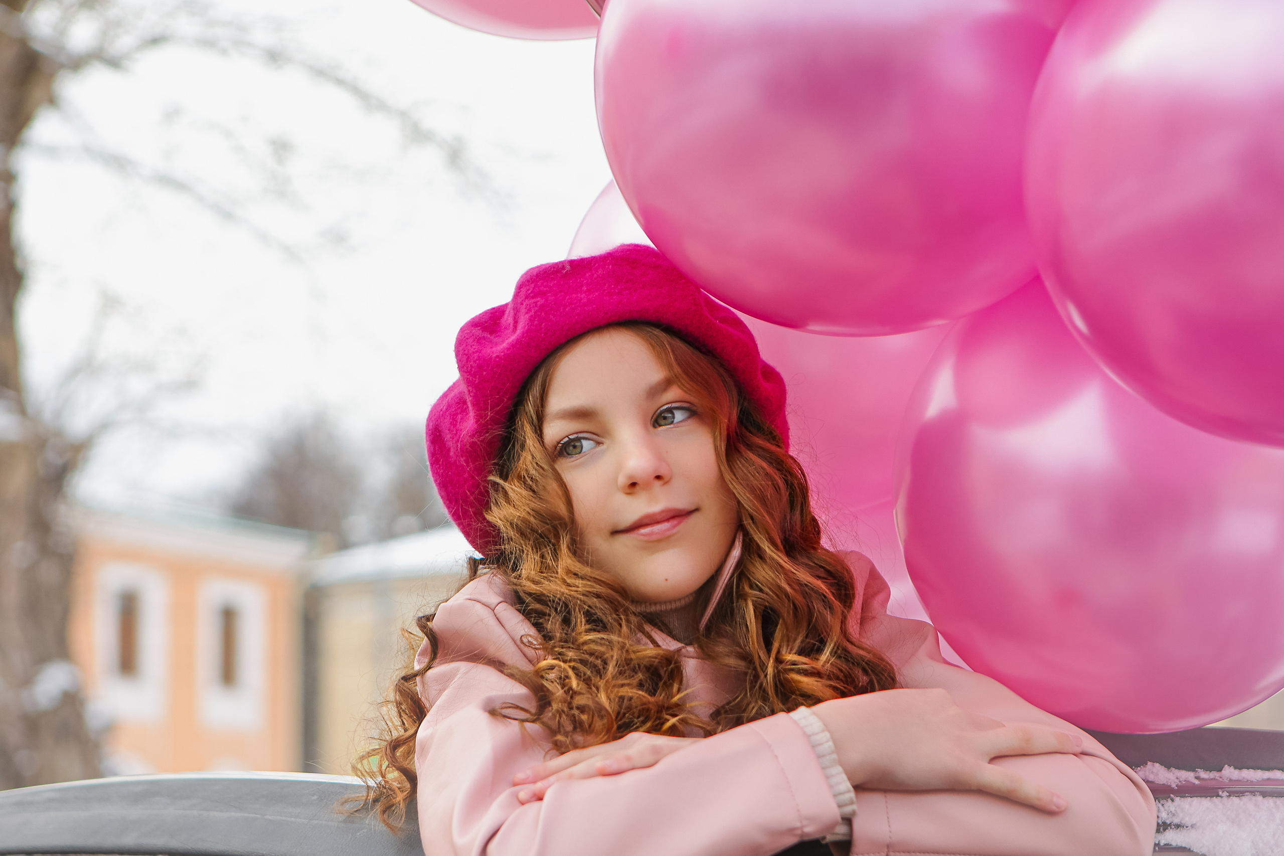 Машина с цветами. Семейный и детский фотограф в Москве Александра Мак